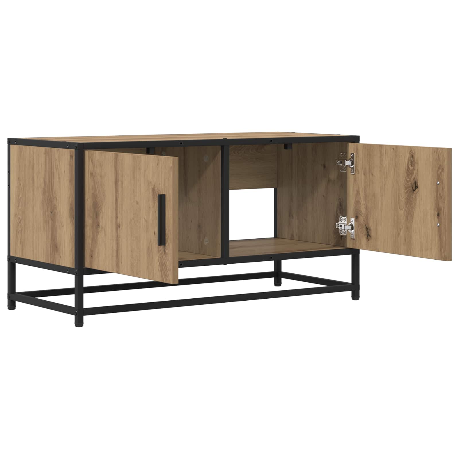 Meuble TV 80 x 34,5 x 40 cm Chêne artisanal Bois d'ingénierie - XIOS
