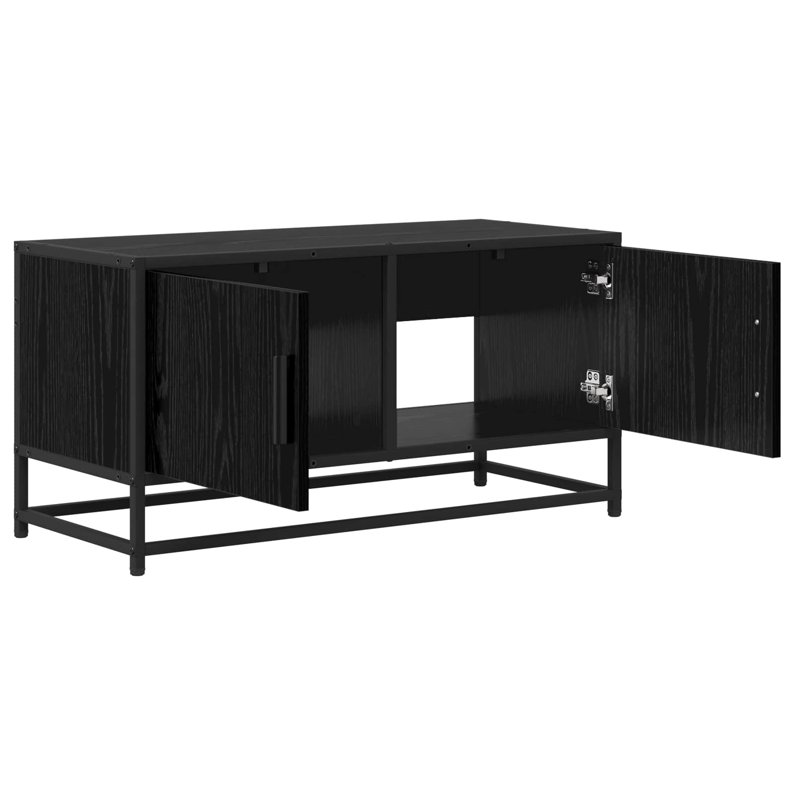 Meuble TV 80 x 34,5 x 40 cm Chêne noir Bois d'ingénierie