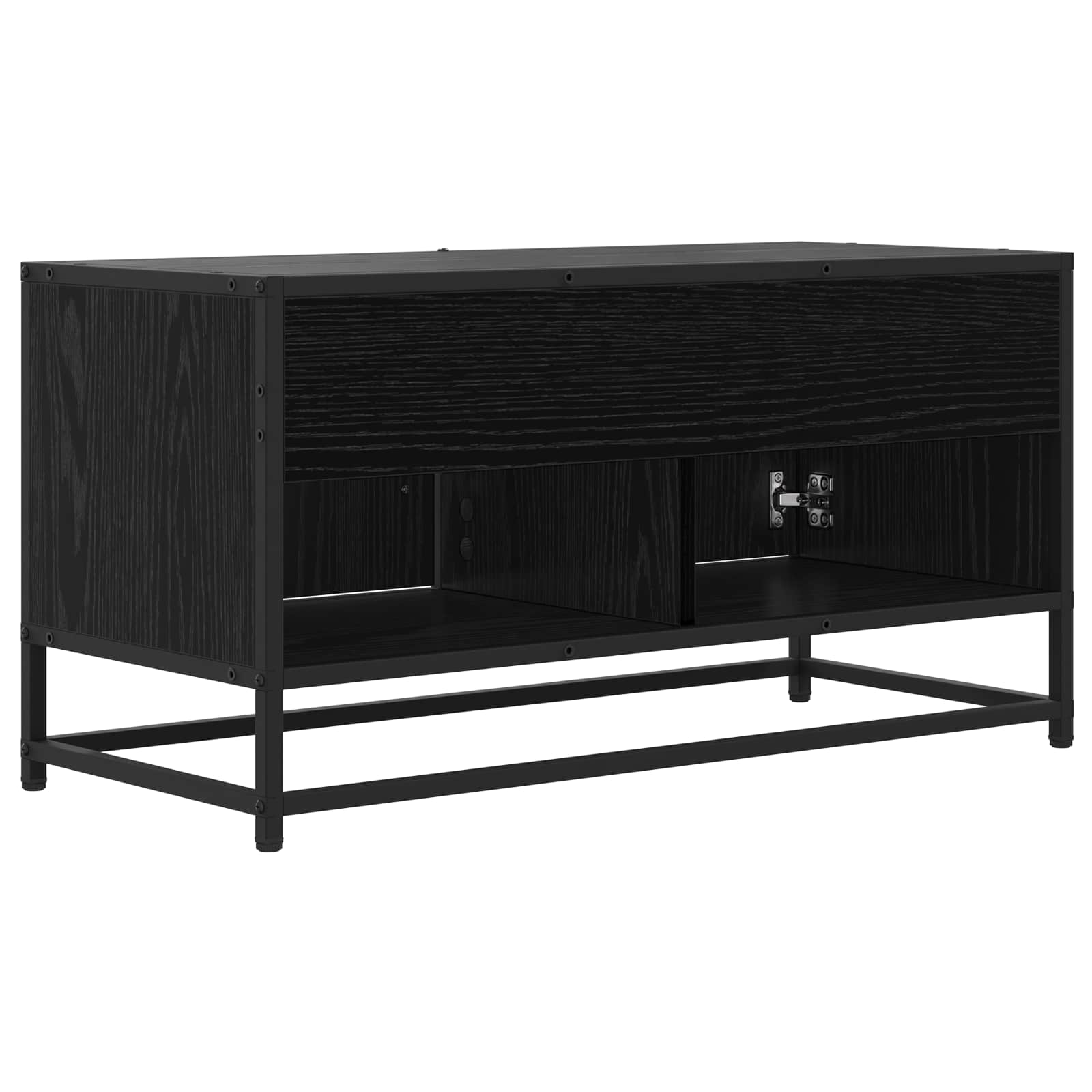 Meuble TV 80 x 34,5 x 40 cm Chêne noir Bois d'ingénierie