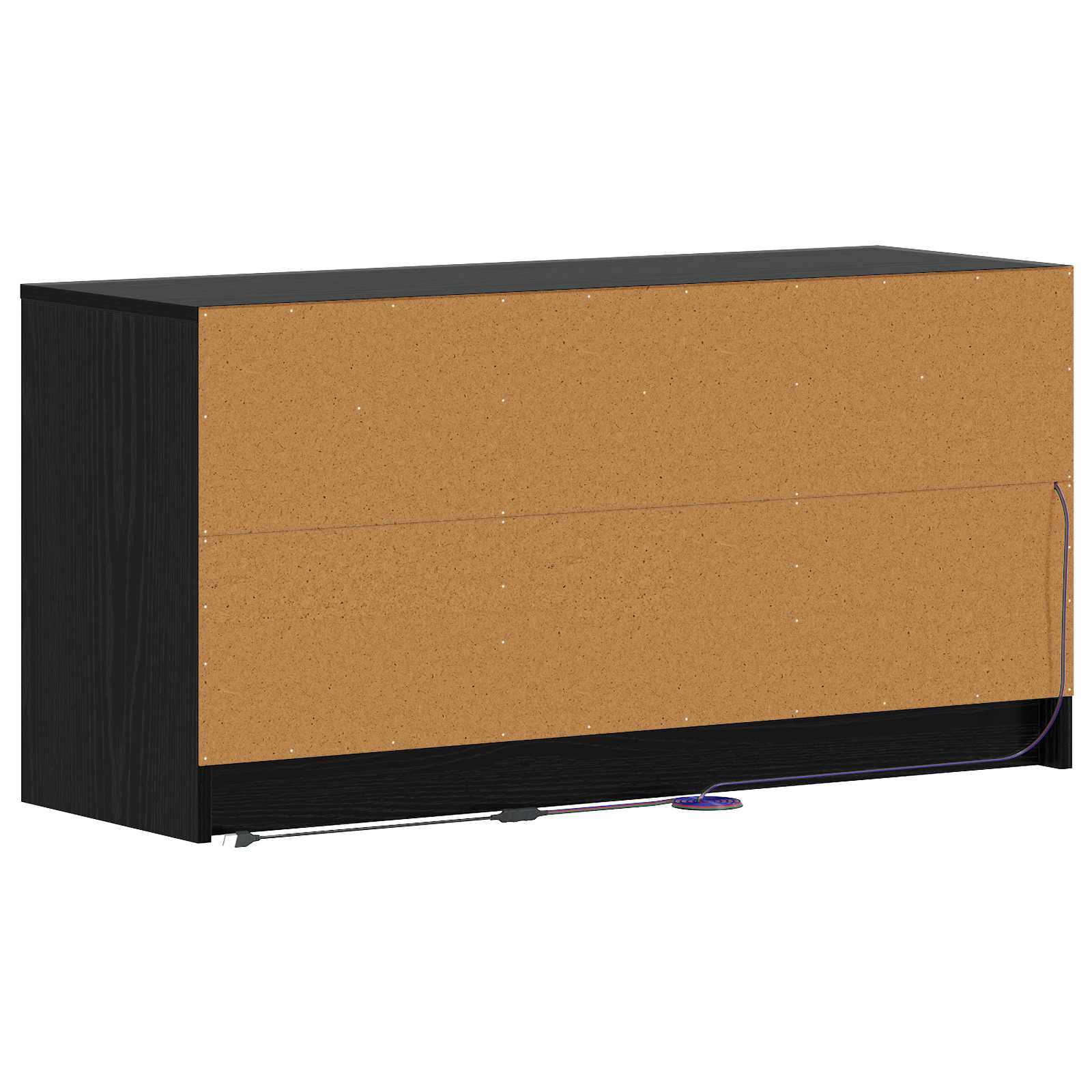 Meuble TV 100 x 34 x 50 cm Chêne noir Bois d'ingénierie