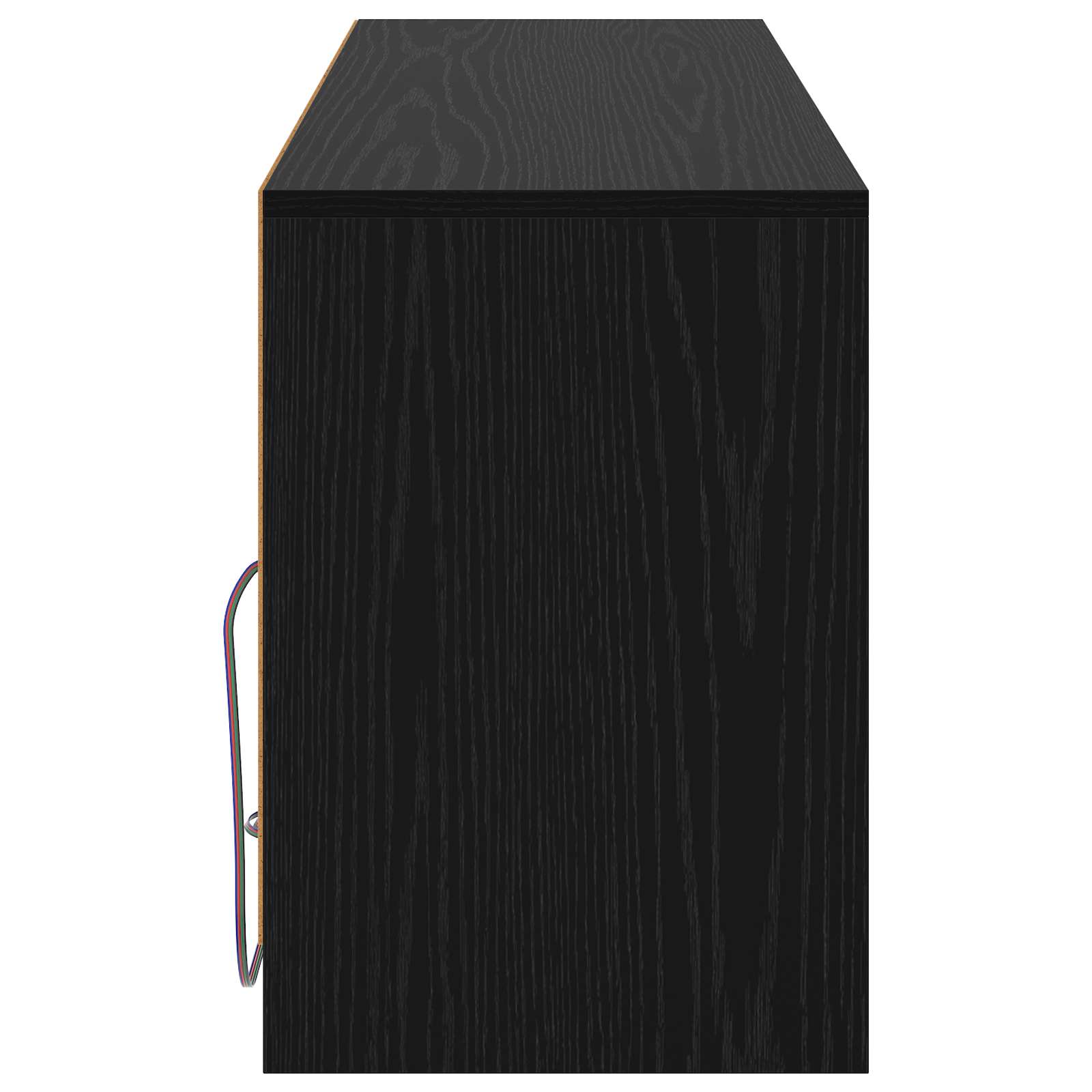 Meuble TV 100 x 34 x 50 cm Chêne noir Bois d'ingénierie