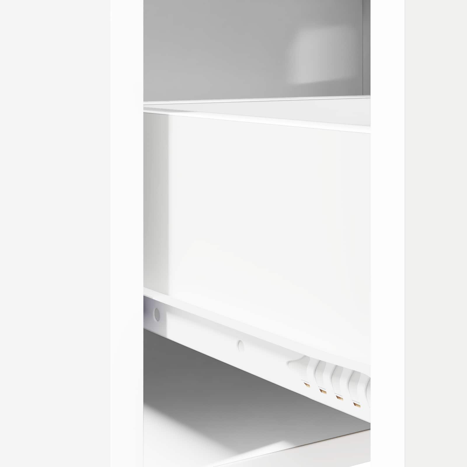 Tables de chevet 2 pcs Blanc 40 x 30 x 60 cm Bois d'ingénierie