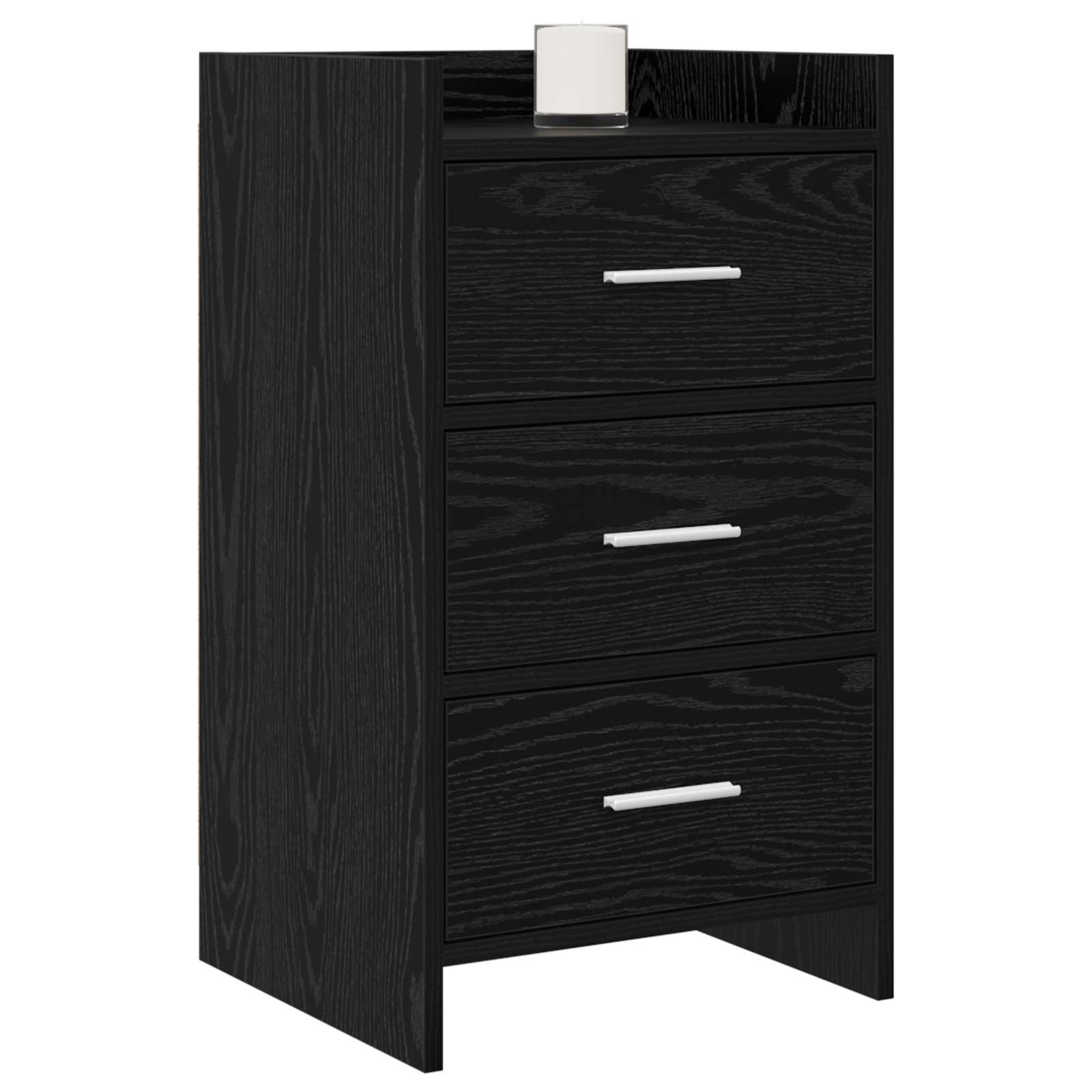 Tables de chevet Chêne noir 40 x 36 x 70 cm Bois d'ingénierie
