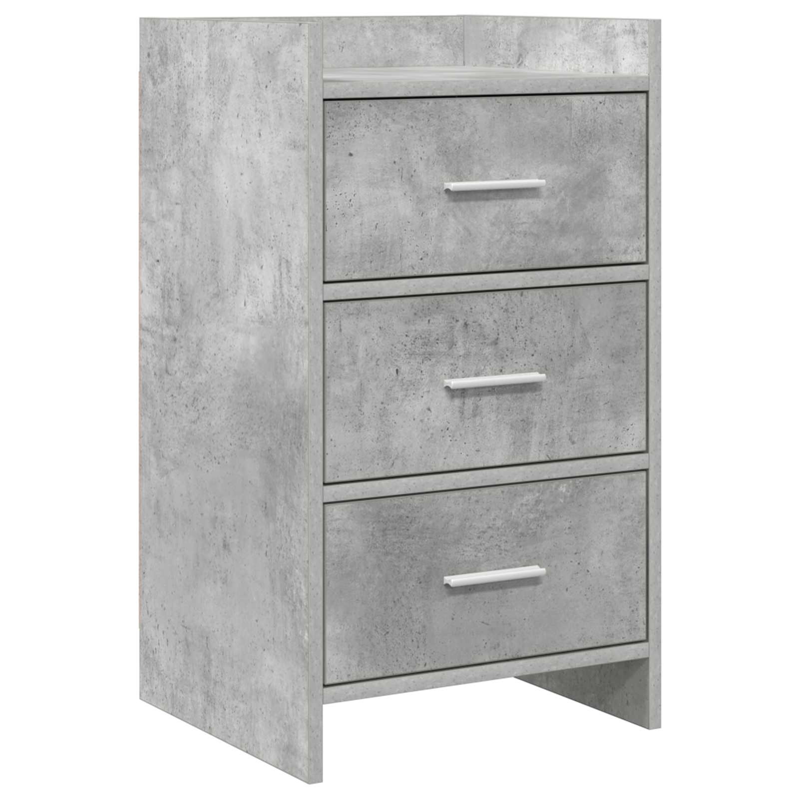 Tables de chevet Gris béton 40 x 36 x 70 cm Bois d'ingénierie