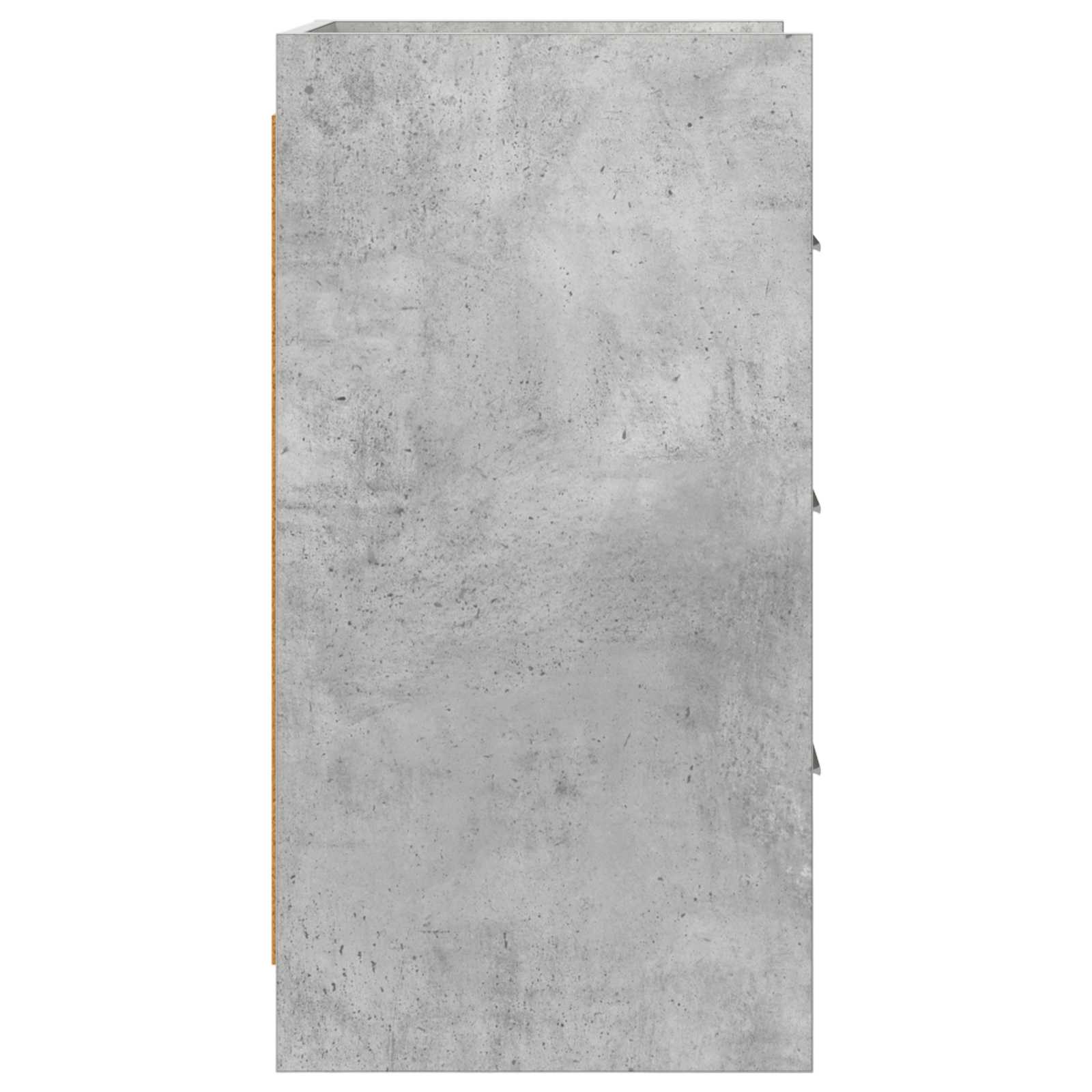 Tables de chevet Gris béton 40 x 36 x 70 cm Bois d'ingénierie