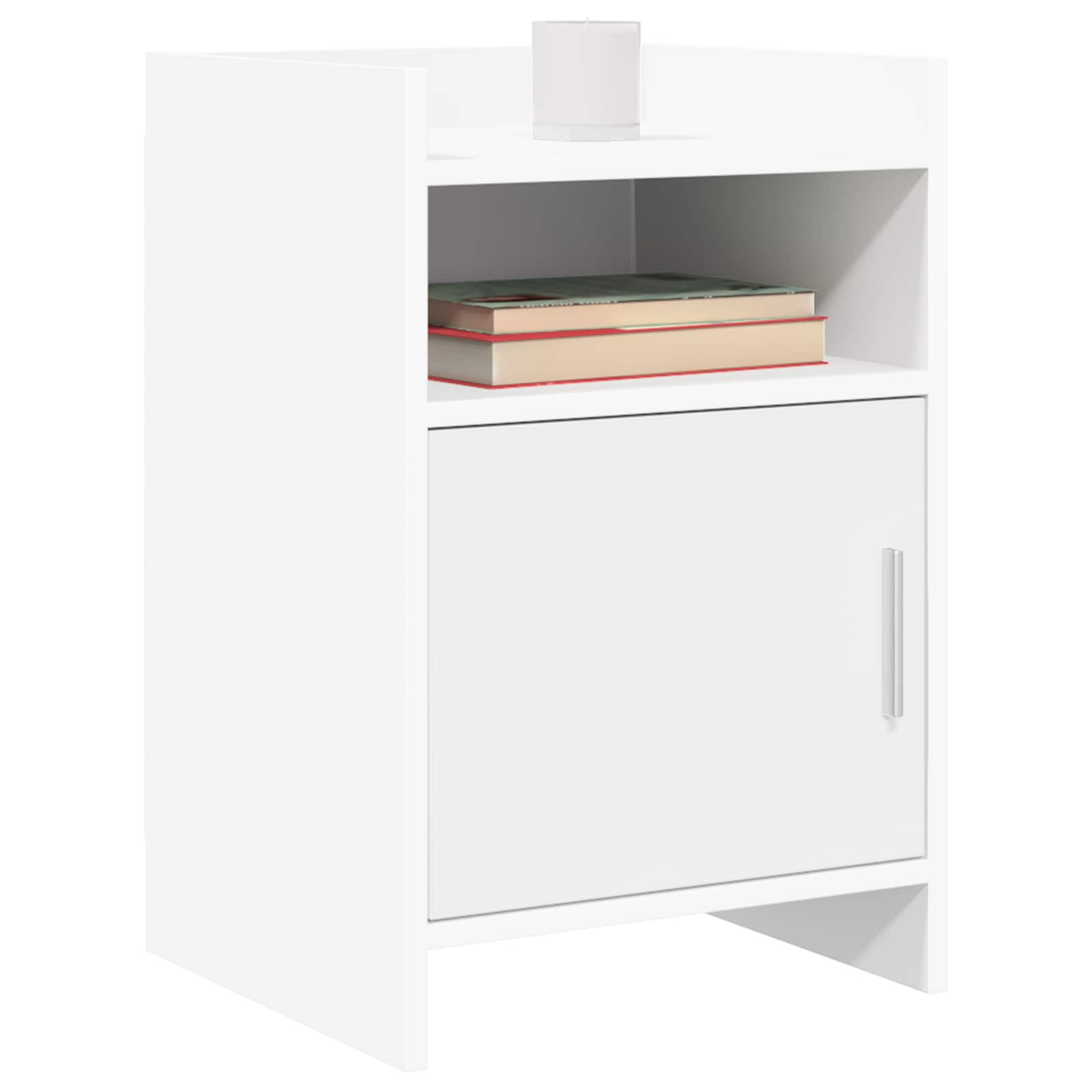 Tables de chevet 2 pcs Blanc 40 x 36 x 60 cm Bois d'ingénierie
