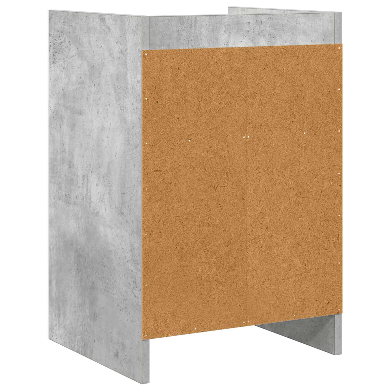 Tables de chevet 2 pcs Gris béton 40 x 36 x 60 cm