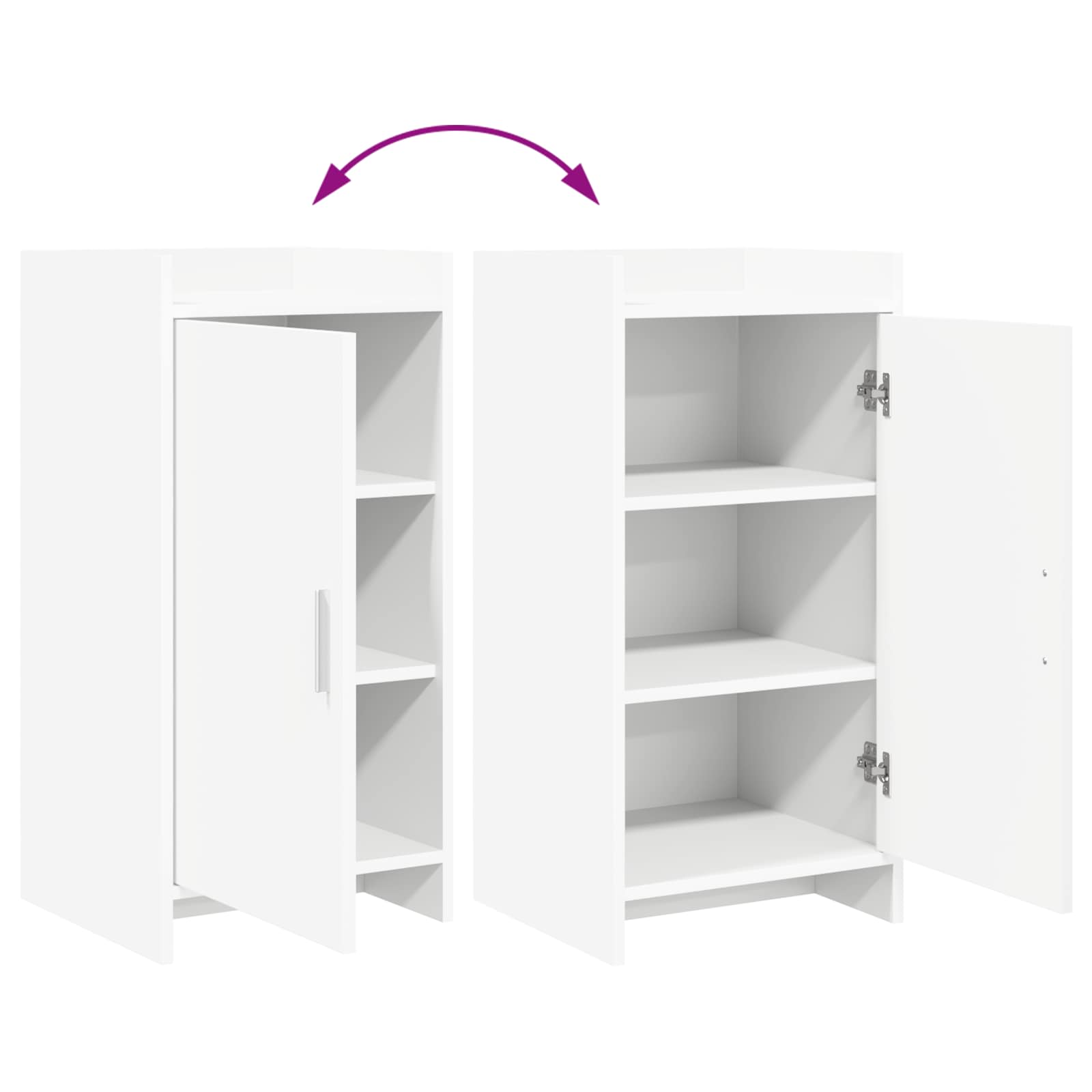 Buffet Blanc 40 x 36 x 80 cm Bois d'ingénierie - XIOS