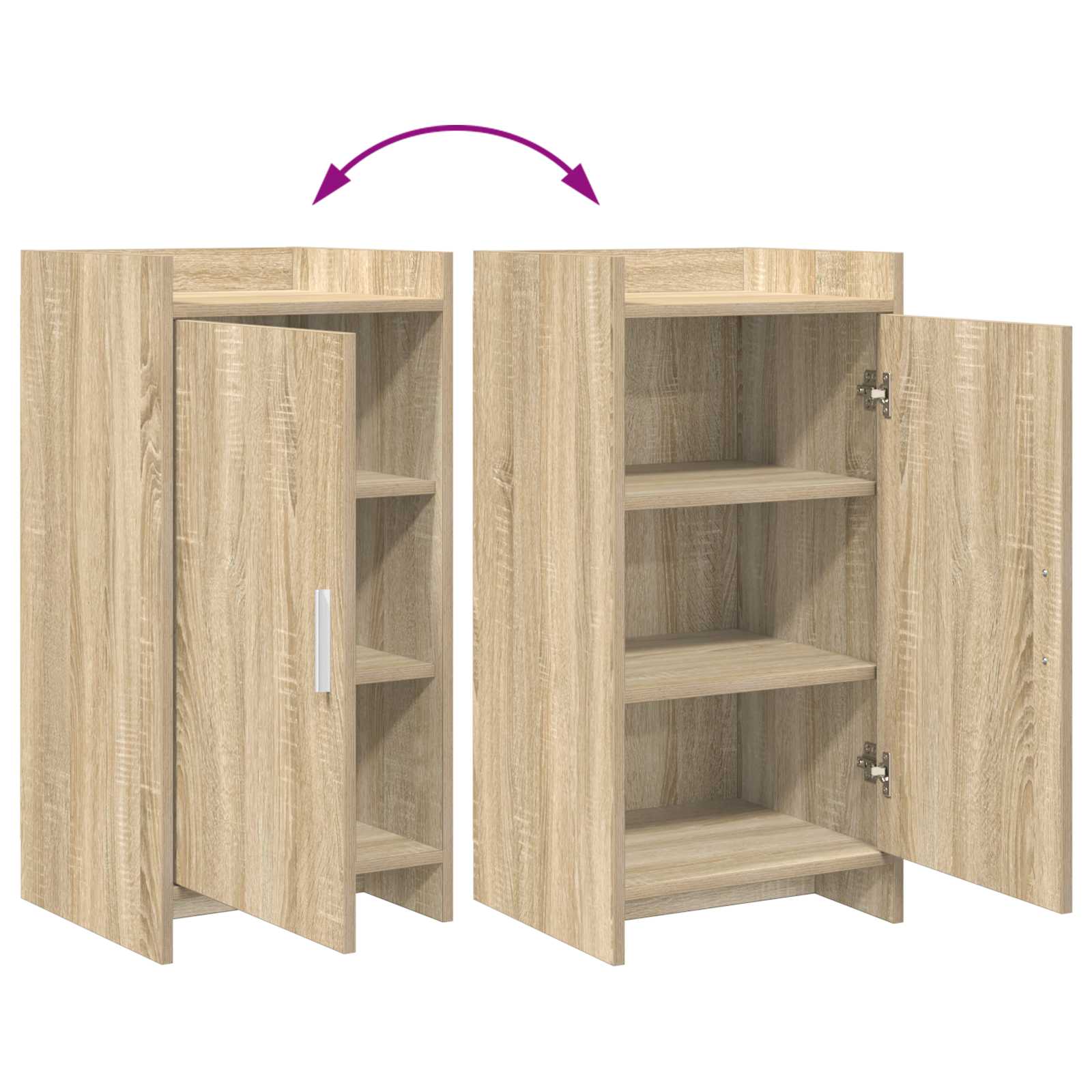 Buffet Chêne Sonoma 40 x 36 x 80 cm Bois d'ingénierie - XIOS