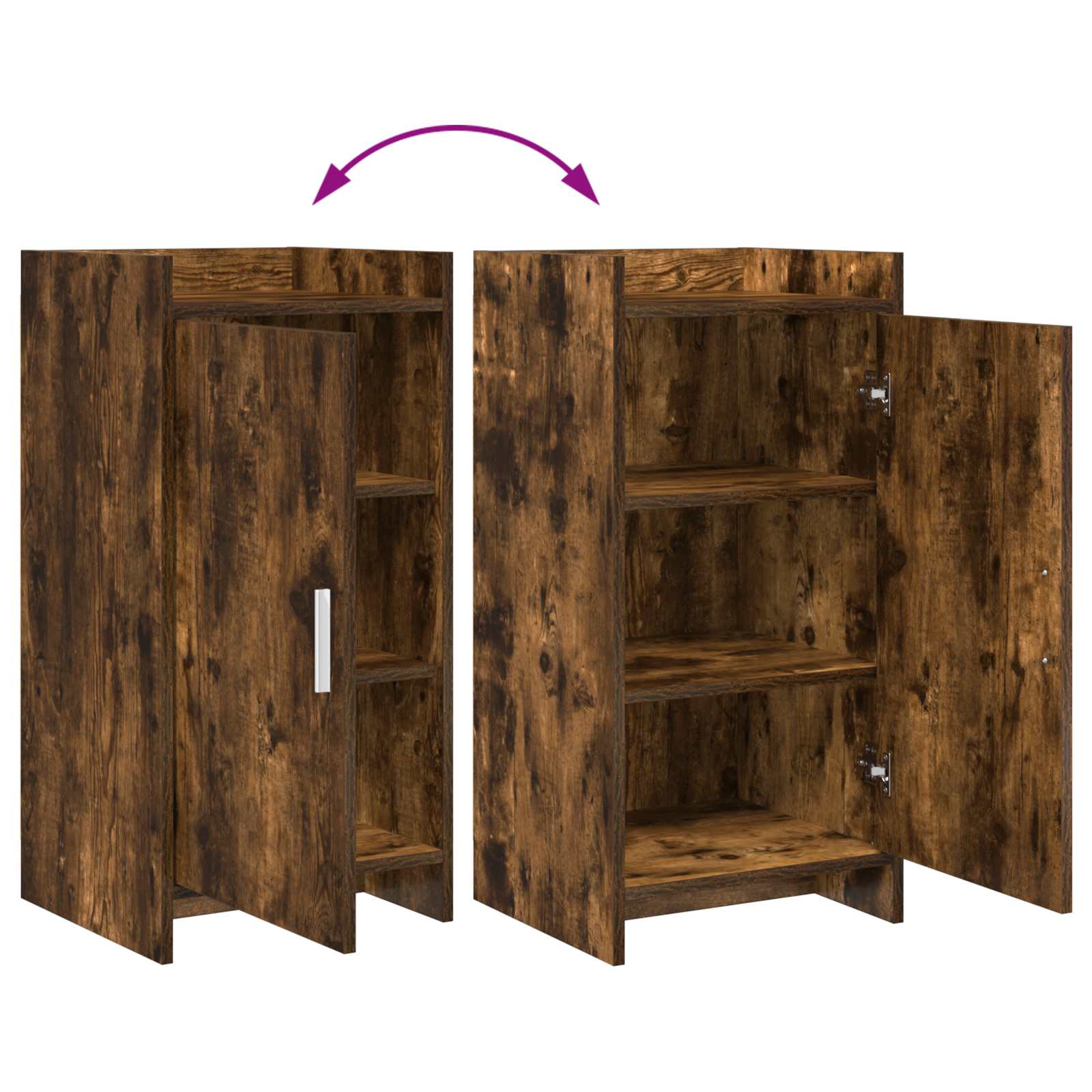 Buffet Chêne fumé 40 x 36 x 80 cm Bois d'ingénierie - XIOS