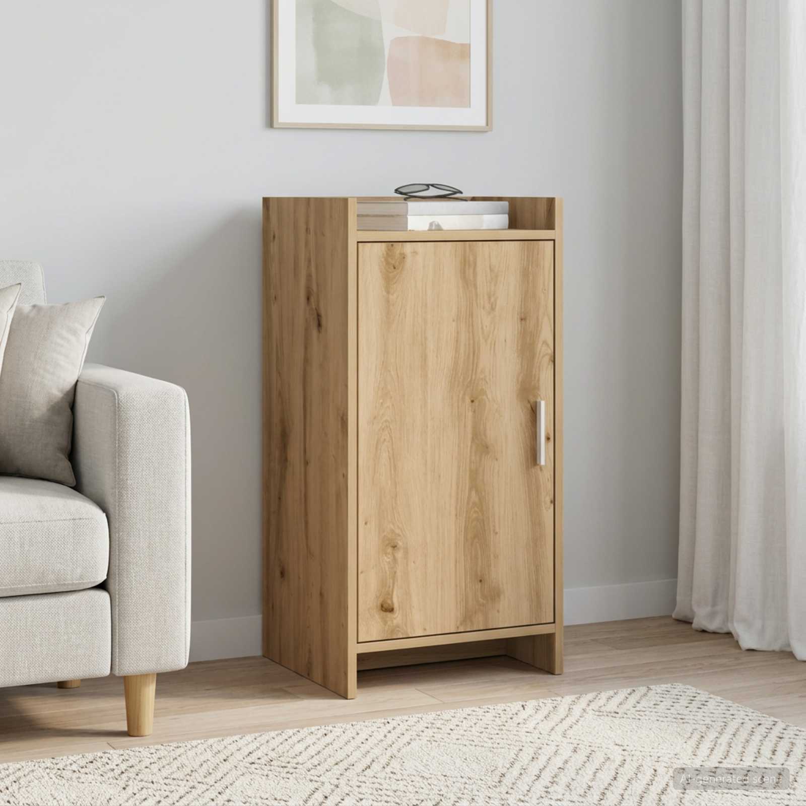 Buffet Chêne artisanal 40 x 36 x 80 cm Bois d'ingénierie - XIOS
