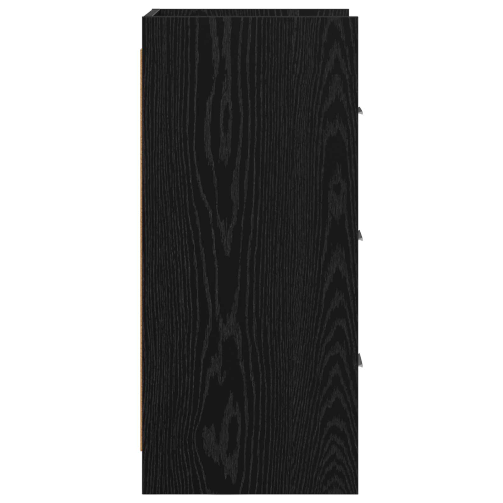 Buffet Chêne noir 40 x 36 x 80 cm Bois d'ingénierie
