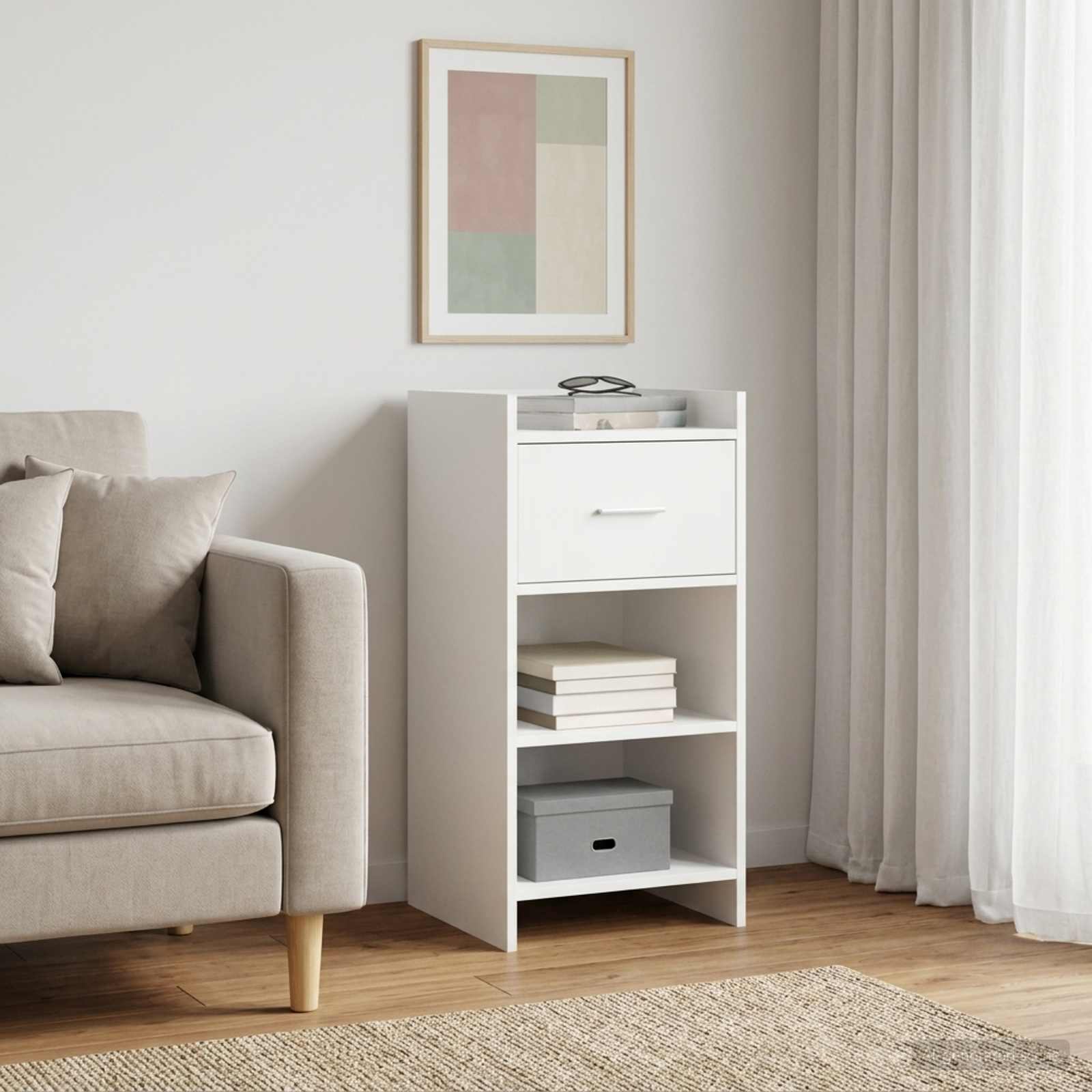 Buffet Blanc 40 x 36 x 80 cm Bois d'ingénierie - XIOS