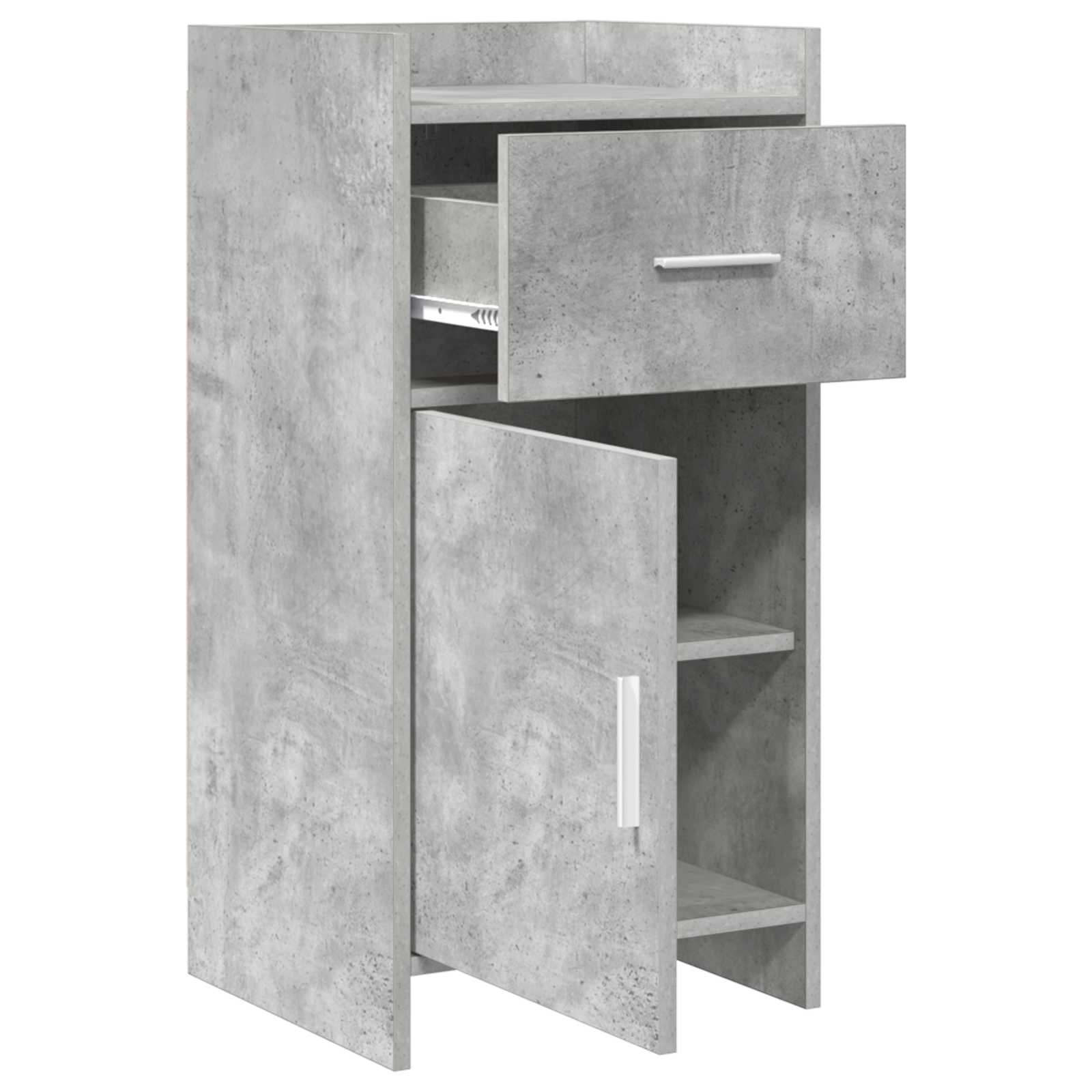 Buffet Gris béton 40 x 36 x 80 cm Bois d'ingénierie