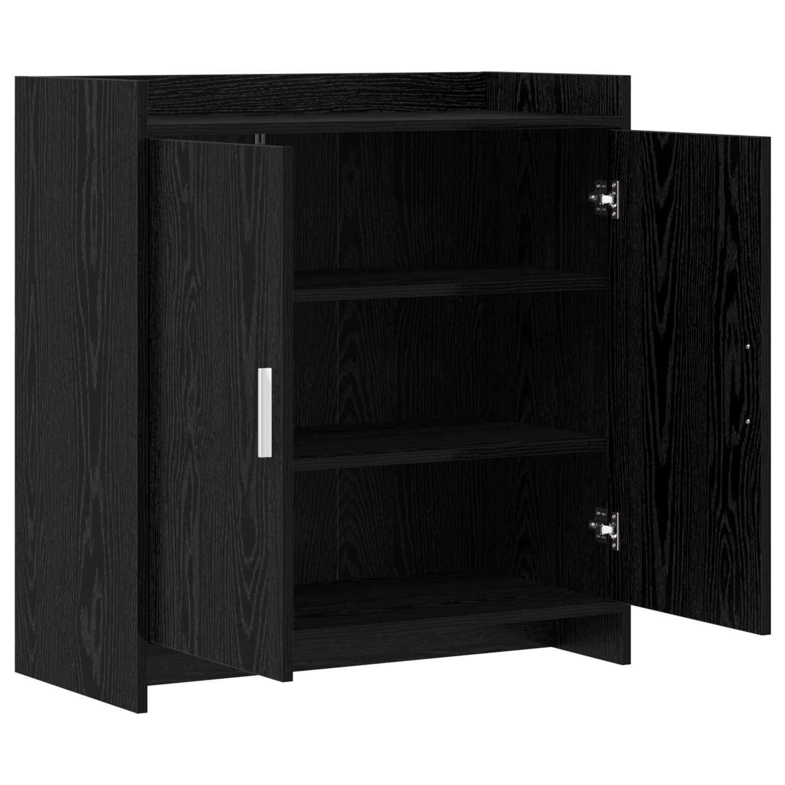 Buffet Chêne noir 72 x 36 x 80 cm Bois d'ingénierie