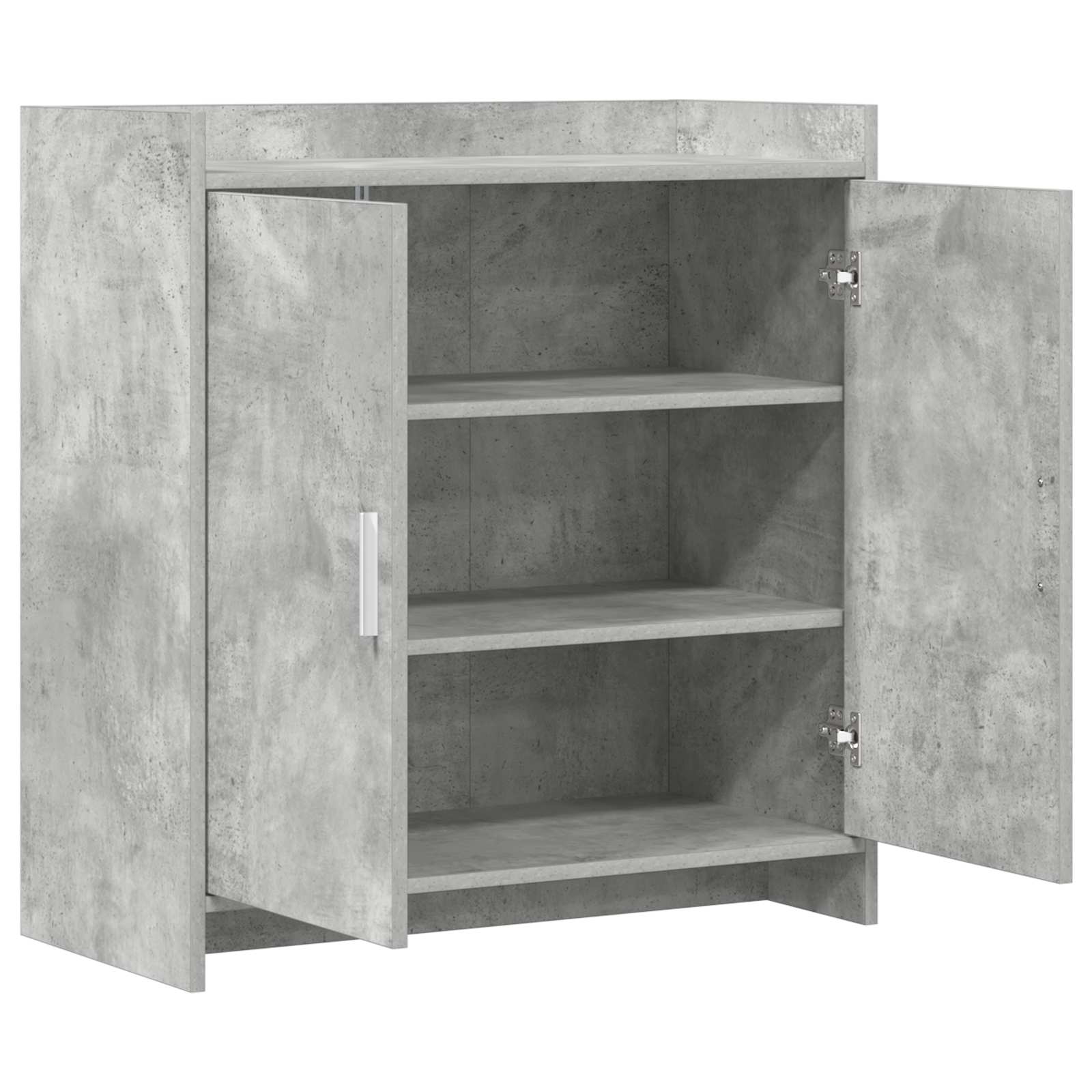 Buffet Gris béton 72 x 36 x 80 cm Bois d'ingénierie