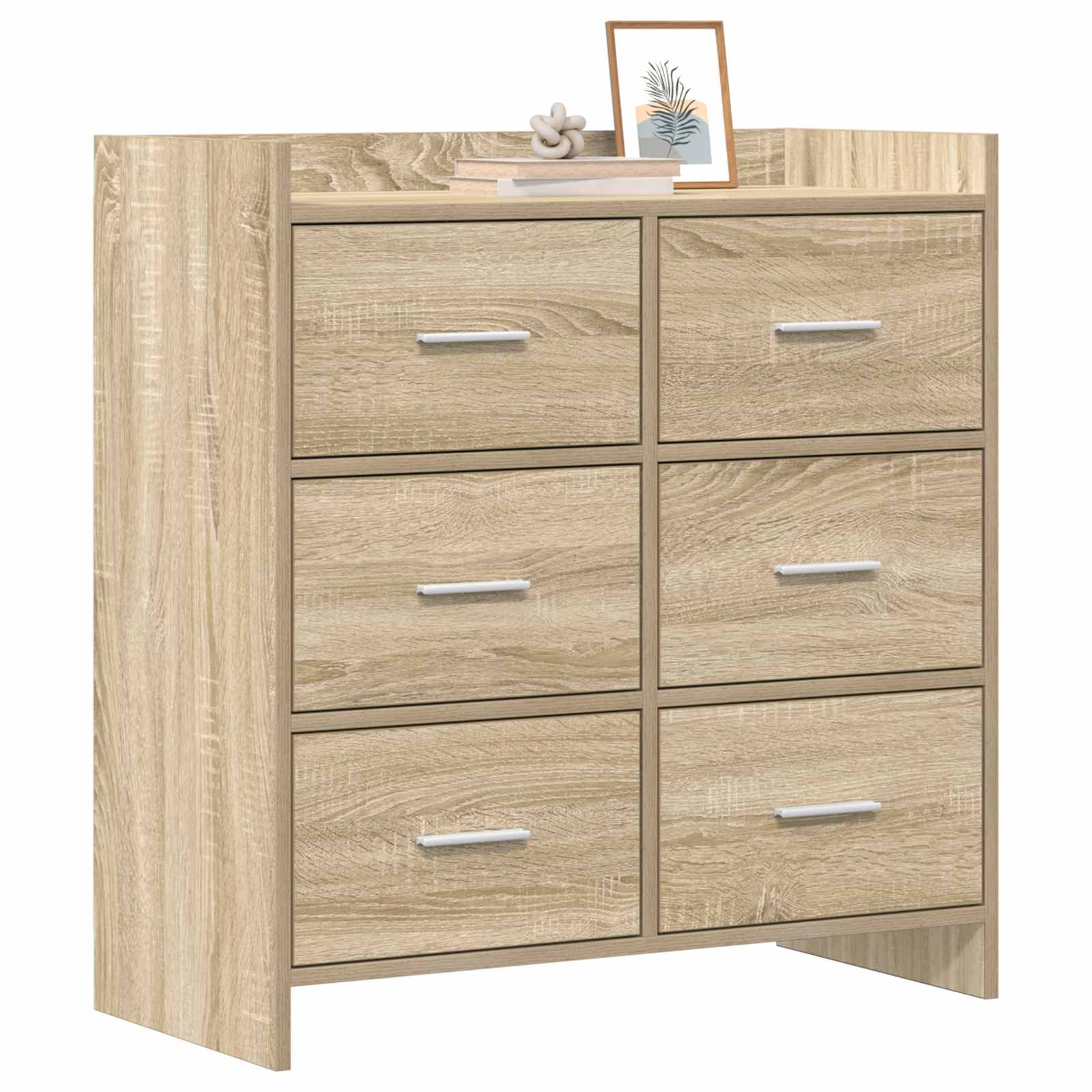 Buffet Chêne Sonoma 75 x 33 x 80 cm Bois d'ingénierie