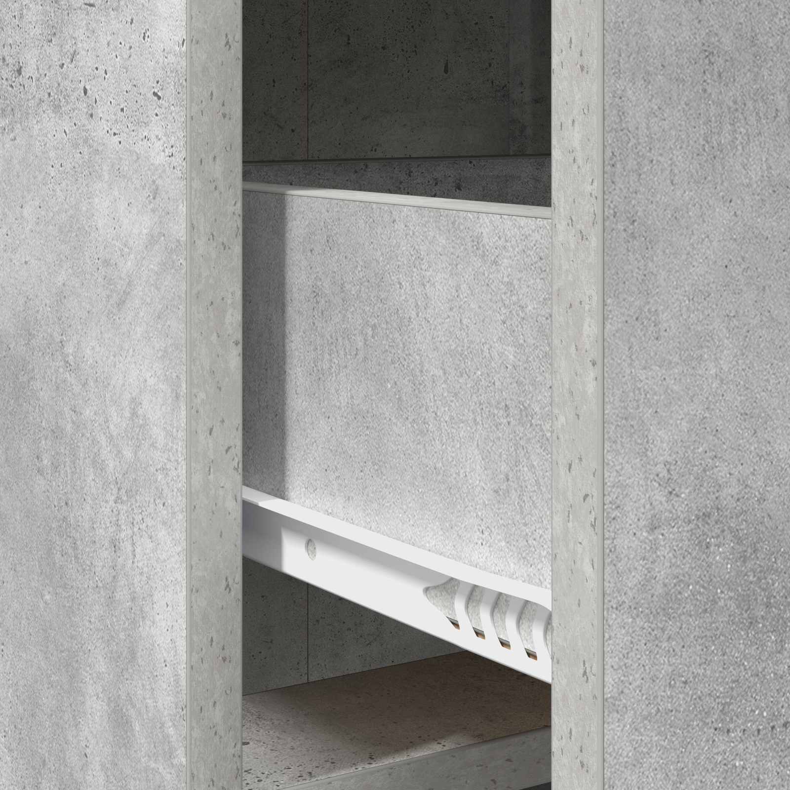 Buffet Gris béton 75 x 33 x 80 cm Bois d'ingénierie