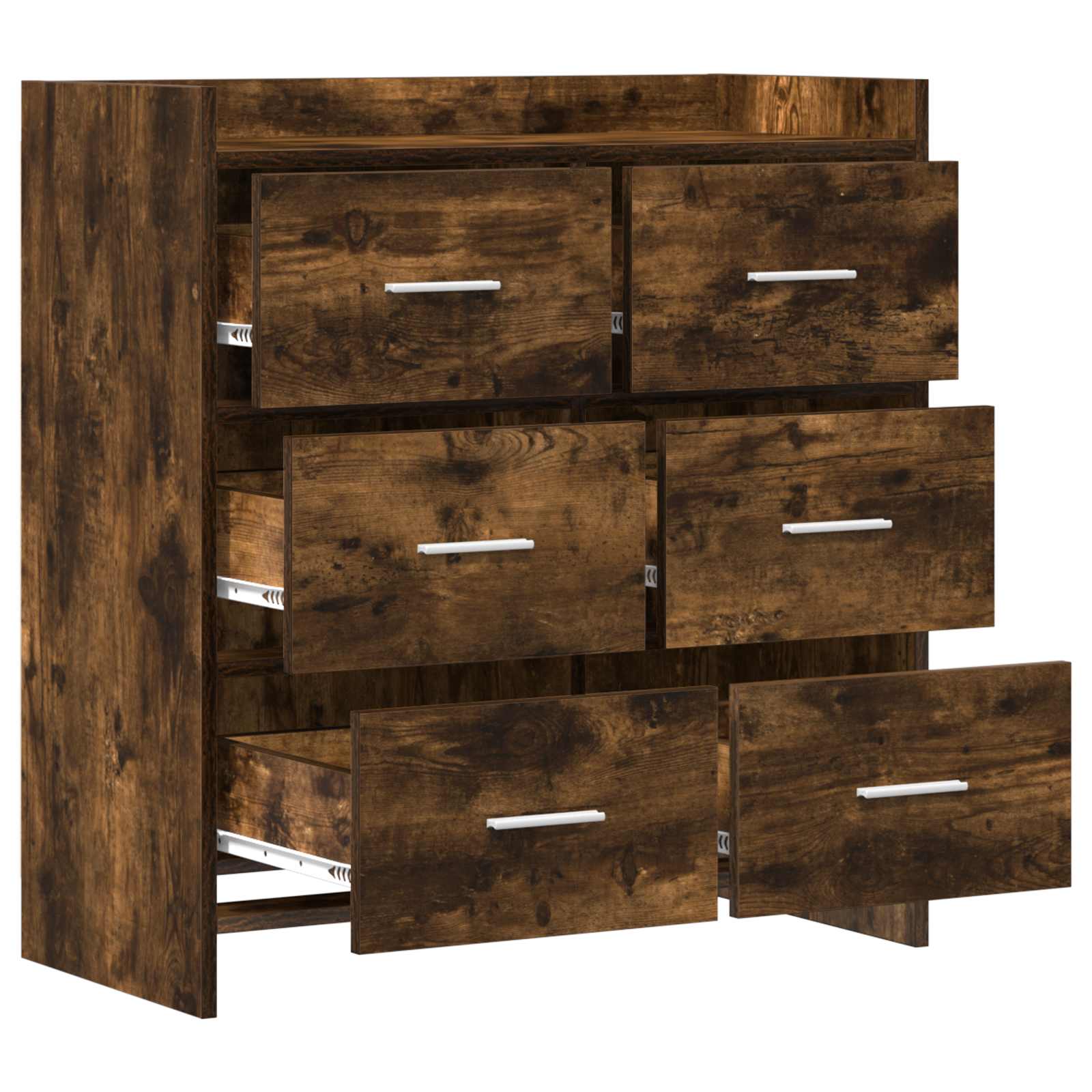 Buffet Chêne fumé 75 x 33 x 80 cm Bois d'ingénierie