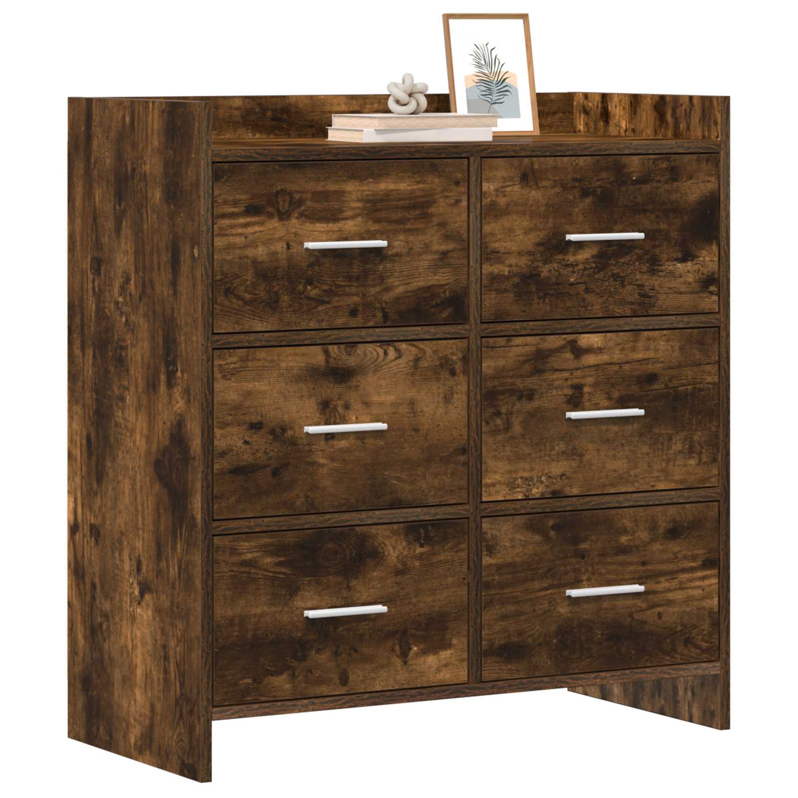 Buffet Chêne fumé 75 x 33 x 80 cm Bois d'ingénierie