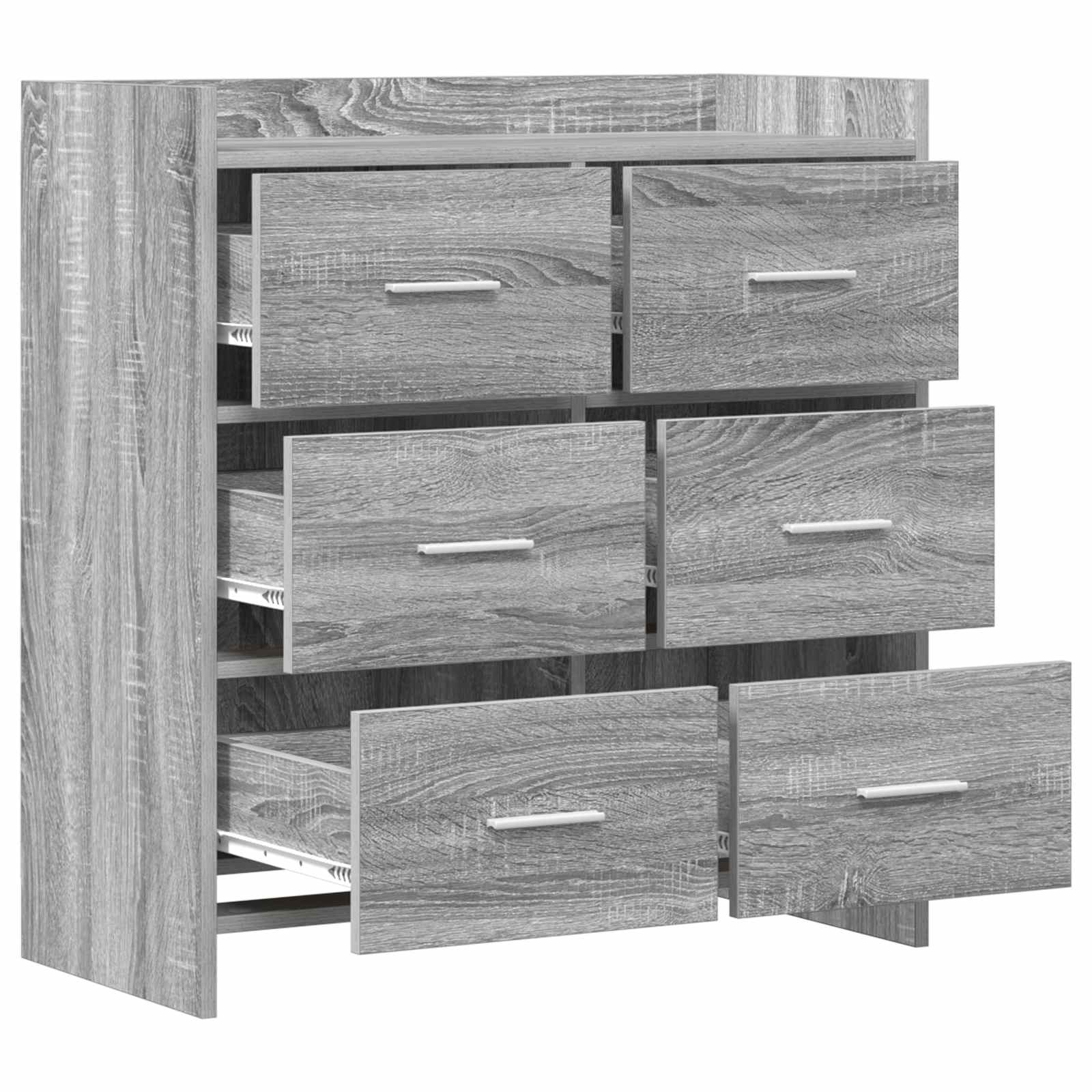 Buffet Sonoma gris 75 x 33 x 80 cm Bois d'ingénierie