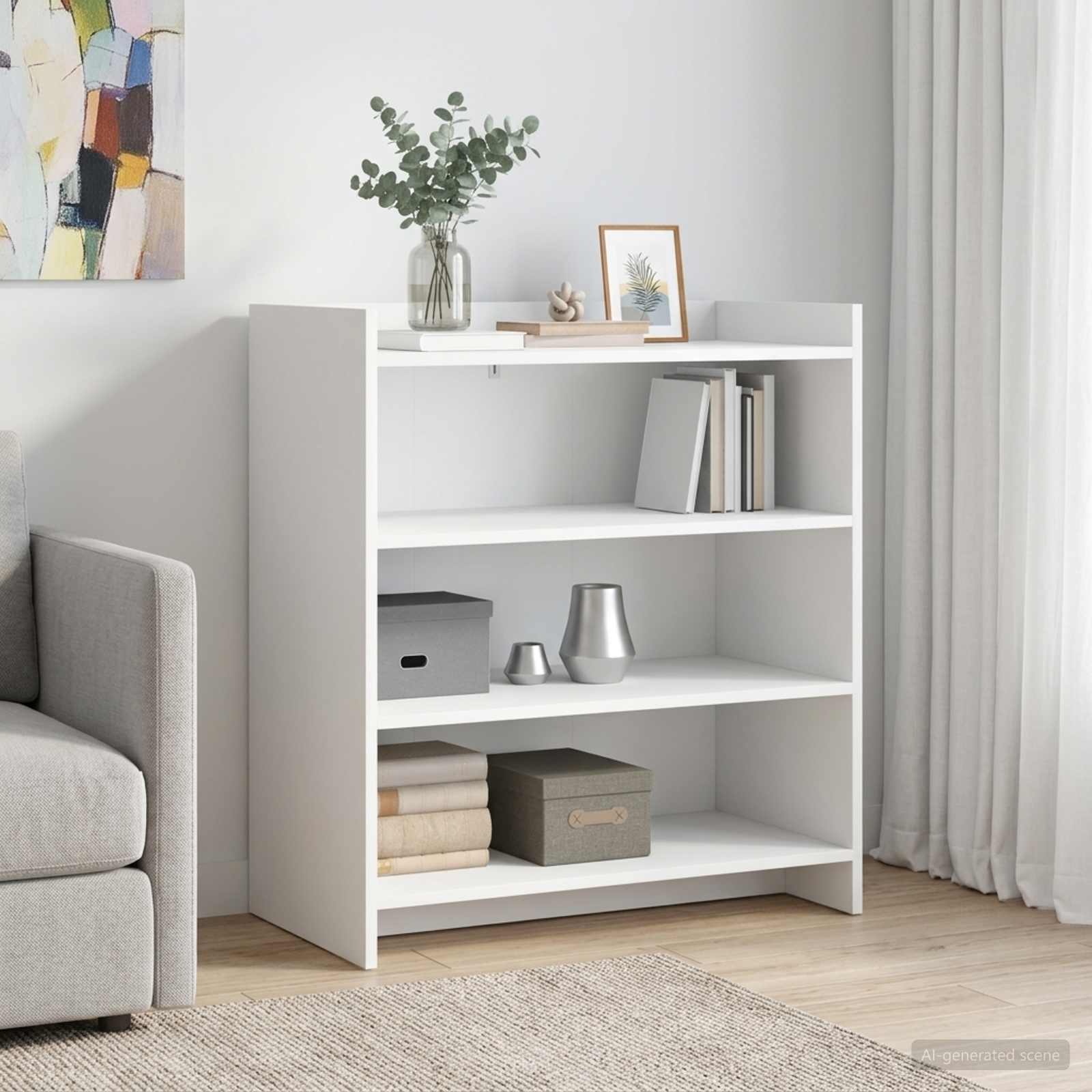 Buffet Blanc 75 x 36 x 80 cm Bois d'ingénierie - XIOS
