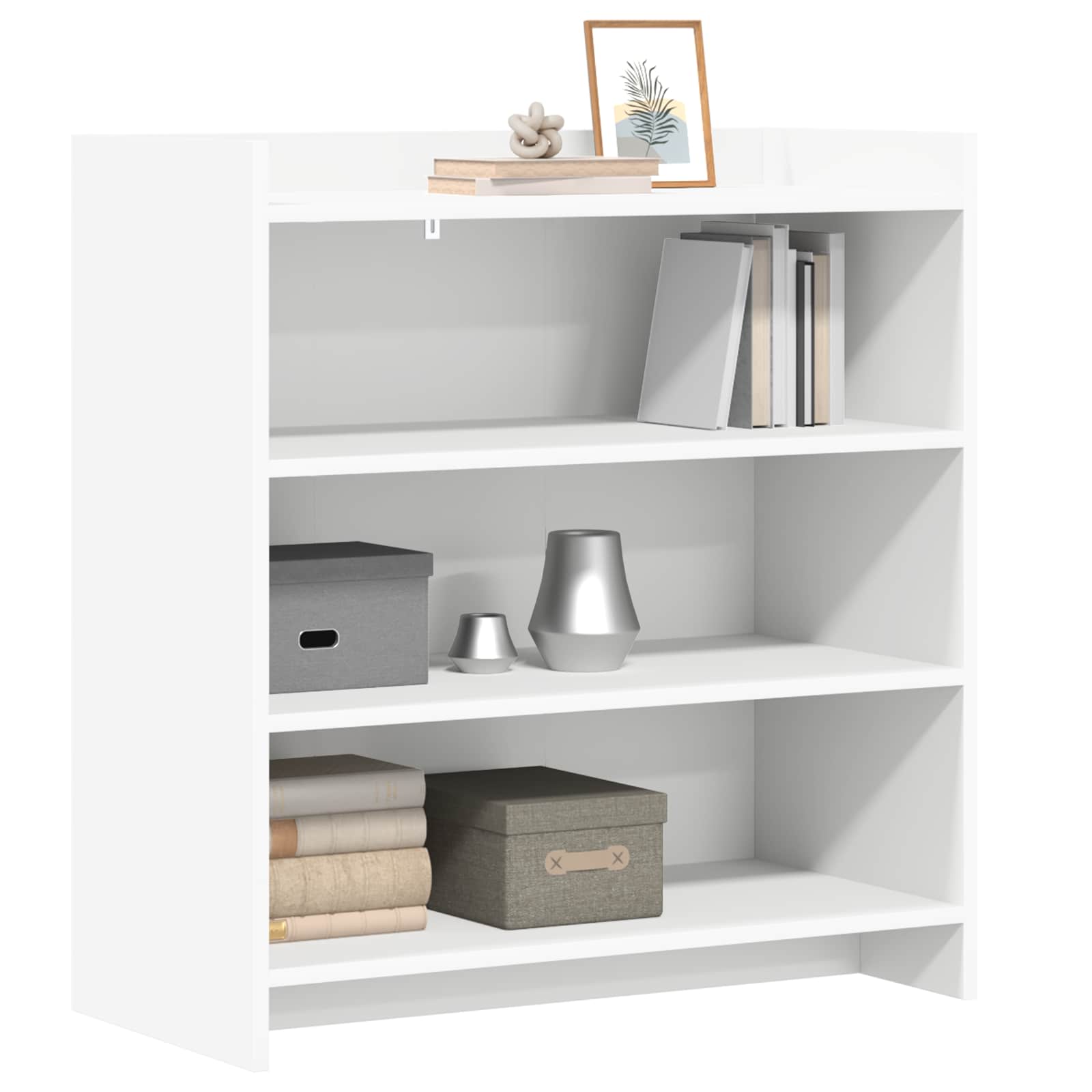 Buffet Blanc 75 x 36 x 80 cm Bois d'ingénierie