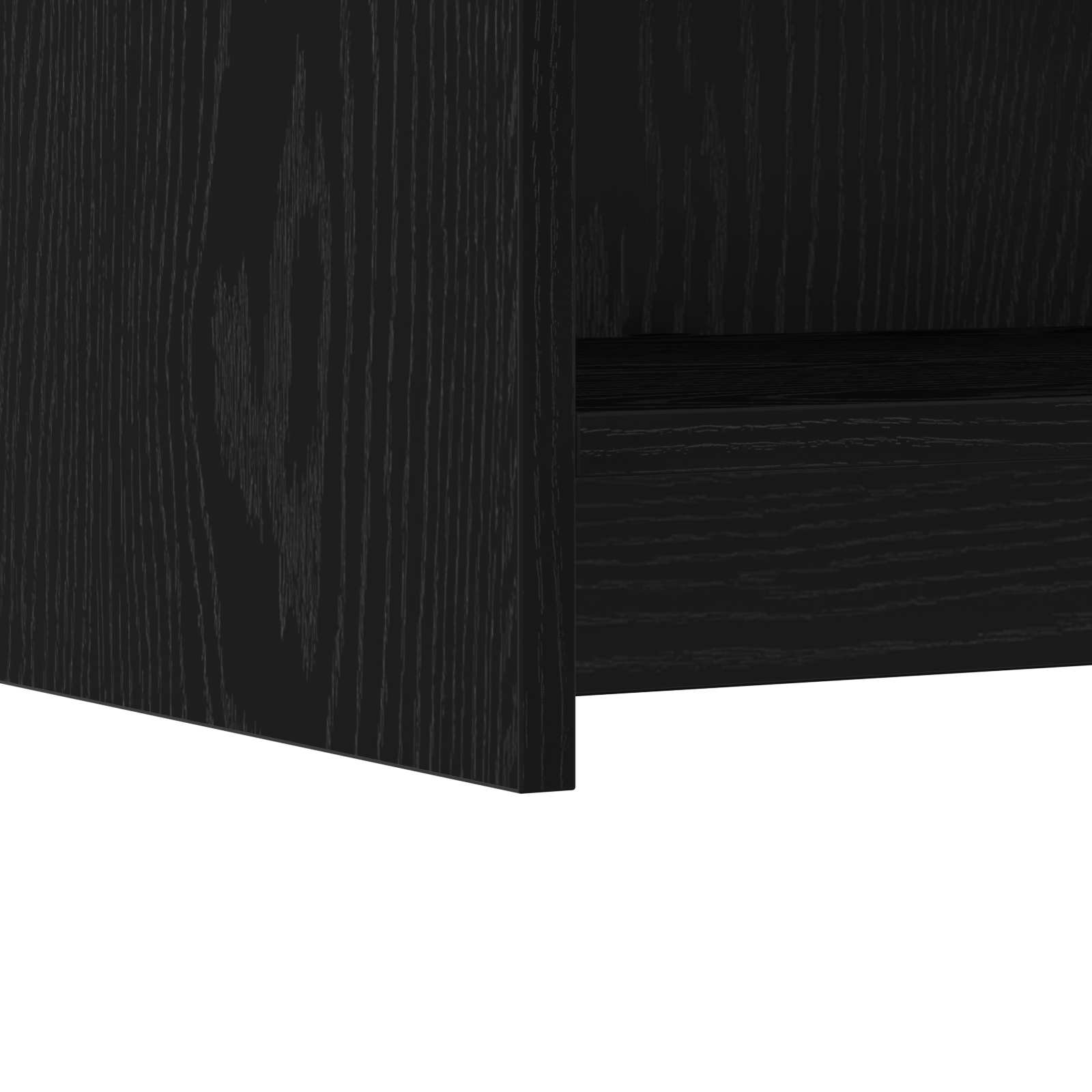Buffet Chêne noir 75 x 36 x 80 cm Bois d'ingénierie