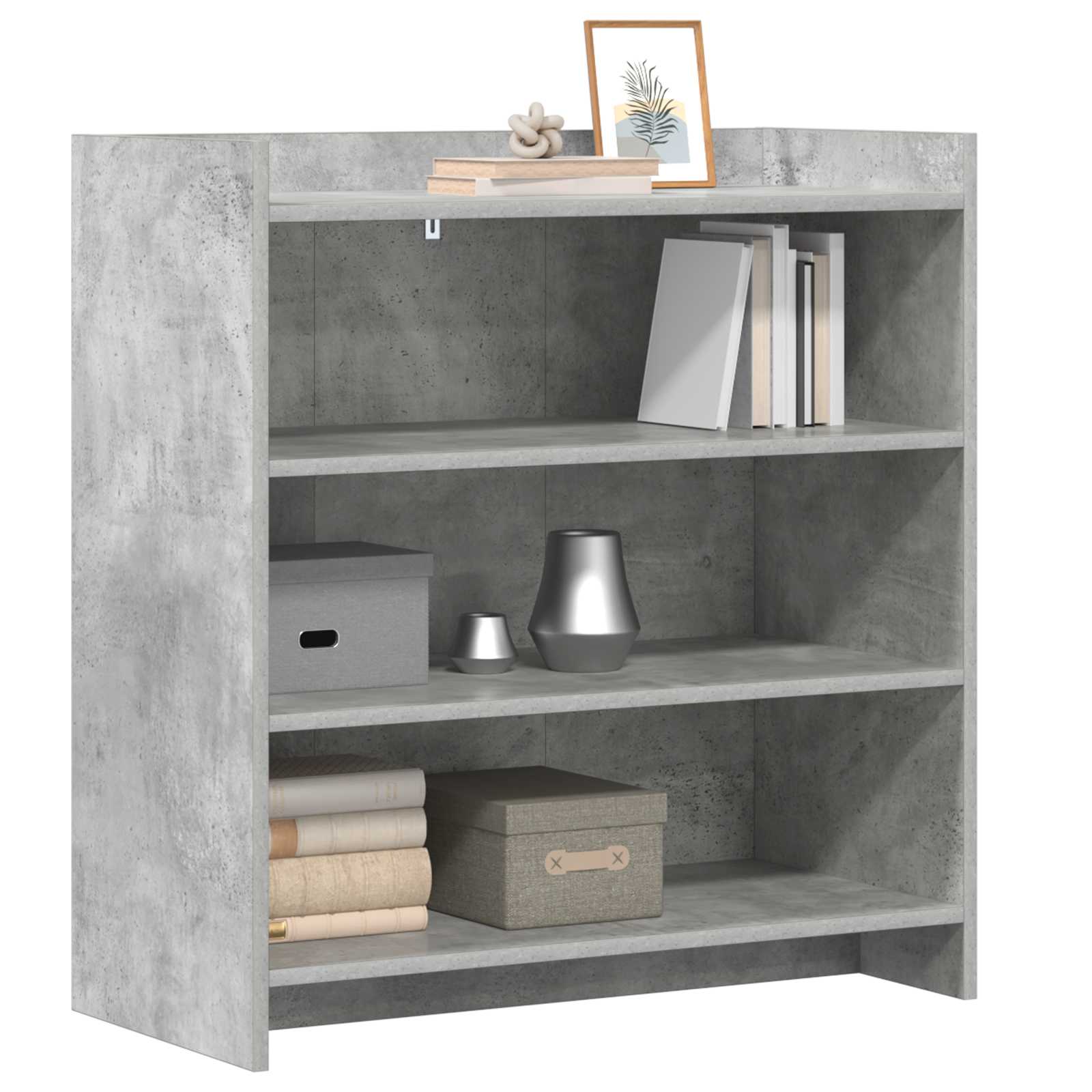 Buffet Gris béton 75 x 36 x 80 cm Bois d'ingénierie