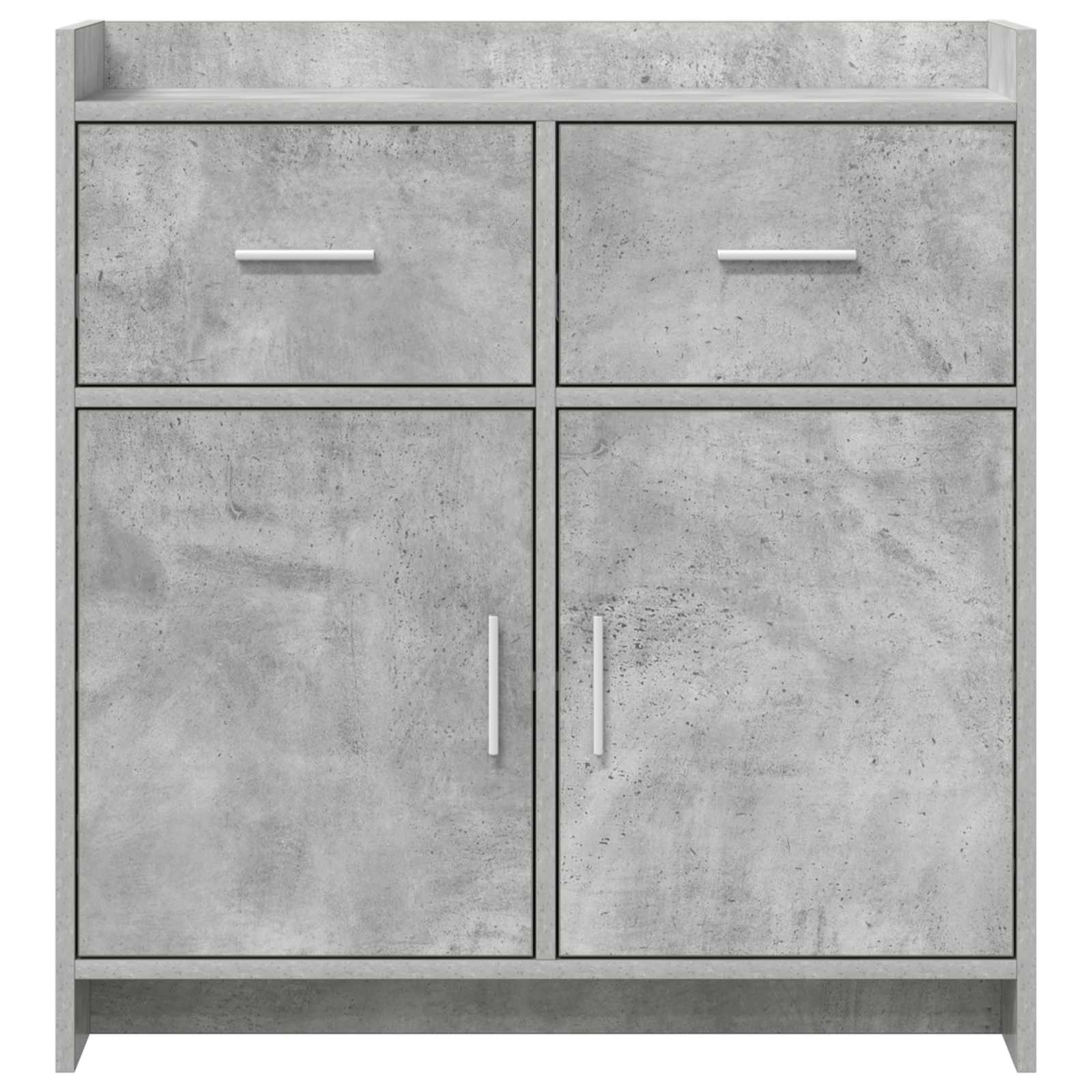 Buffet Gris béton 75 x 36 x 80 cm Bois d'ingénierie