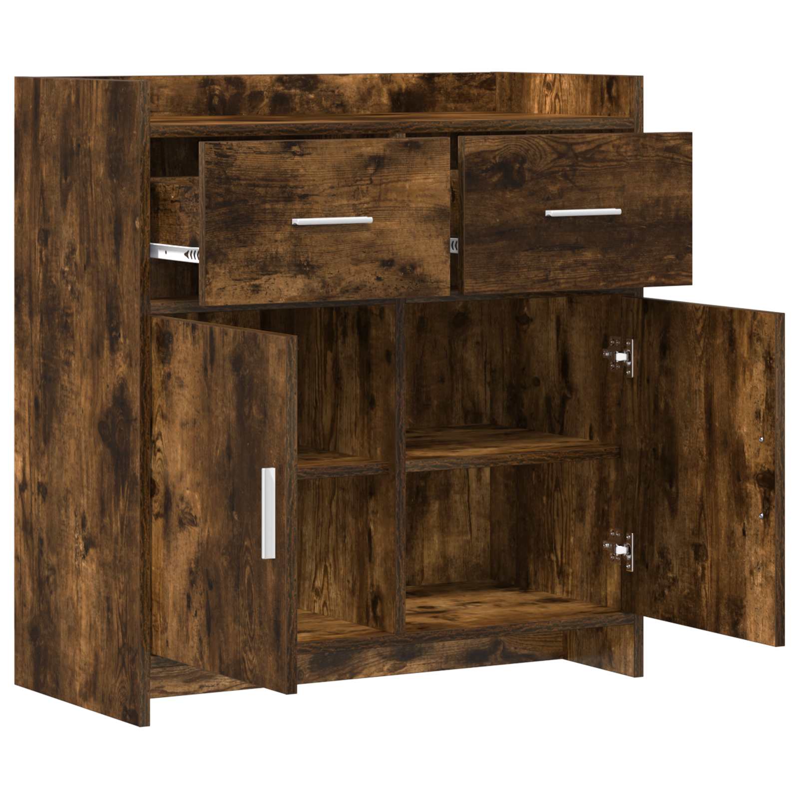 Buffet Chêne fumé 75 x 36 x 80 cm Bois d'ingénierie