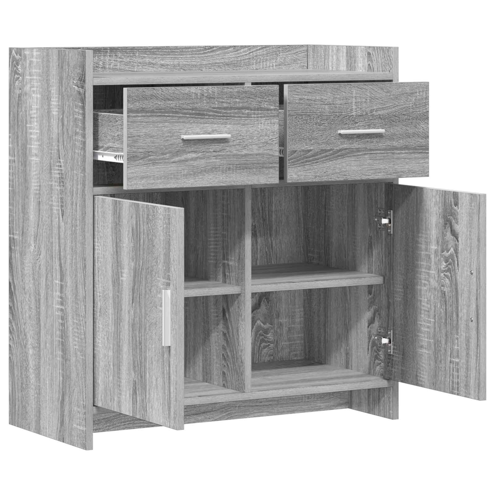 Buffet Sonoma gris 75 x 36 x 80 cm Bois d'ingénierie