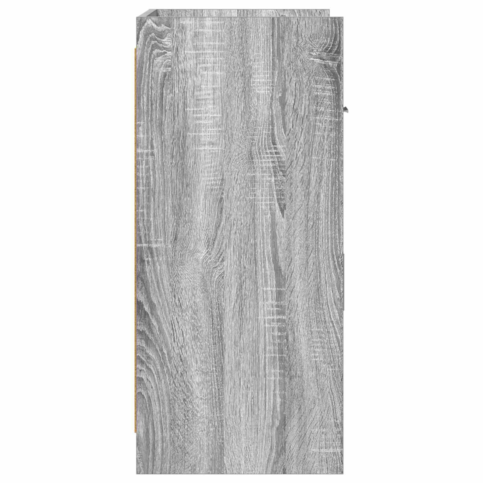 Buffet Sonoma gris 75 x 36 x 80 cm Bois d'ingénierie