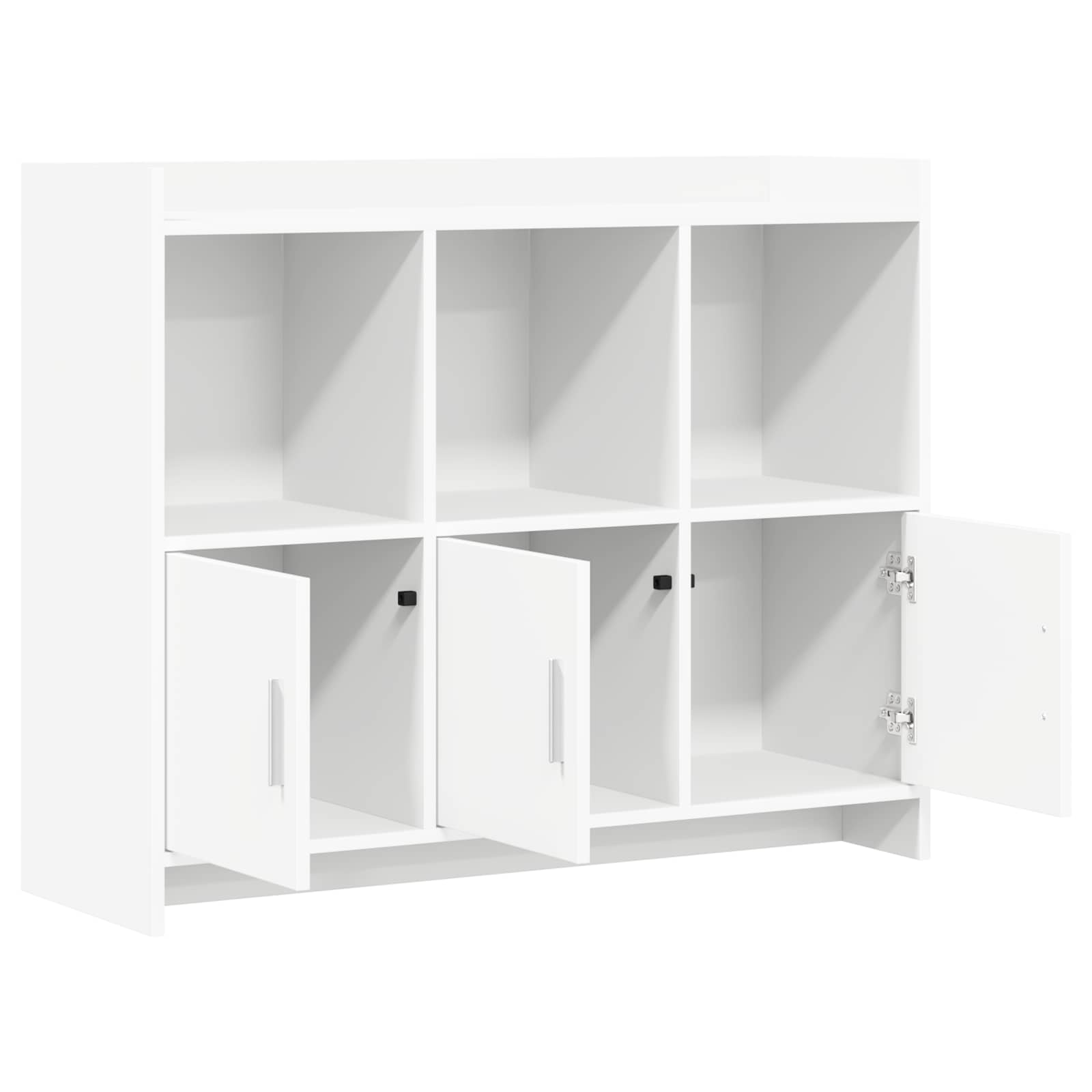 Buffet Blanc 98,5 x 33 x 80 cm Bois d'ingénierie