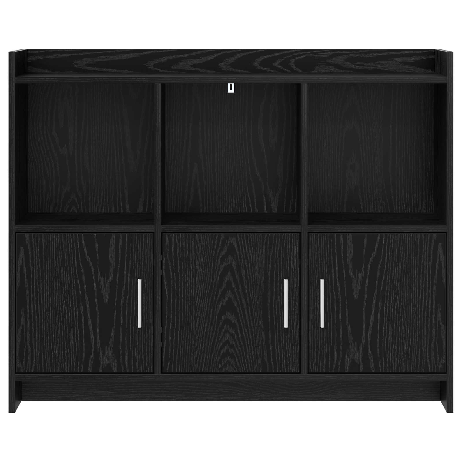 Buffet Chêne noir 98,5 x 33 x 80 cm Bois d'ingénierie