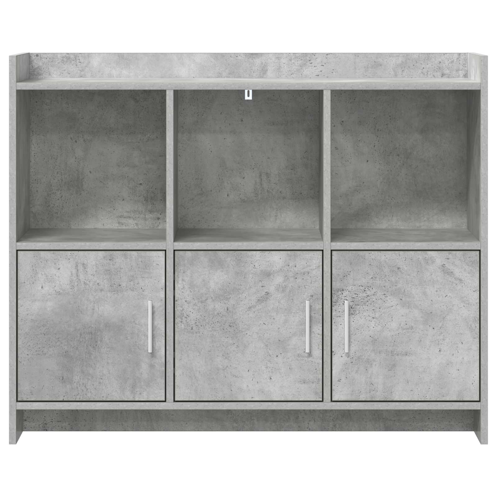 Buffet Gris béton 98,5 x 33 x 80 cm Bois d'ingénierie
