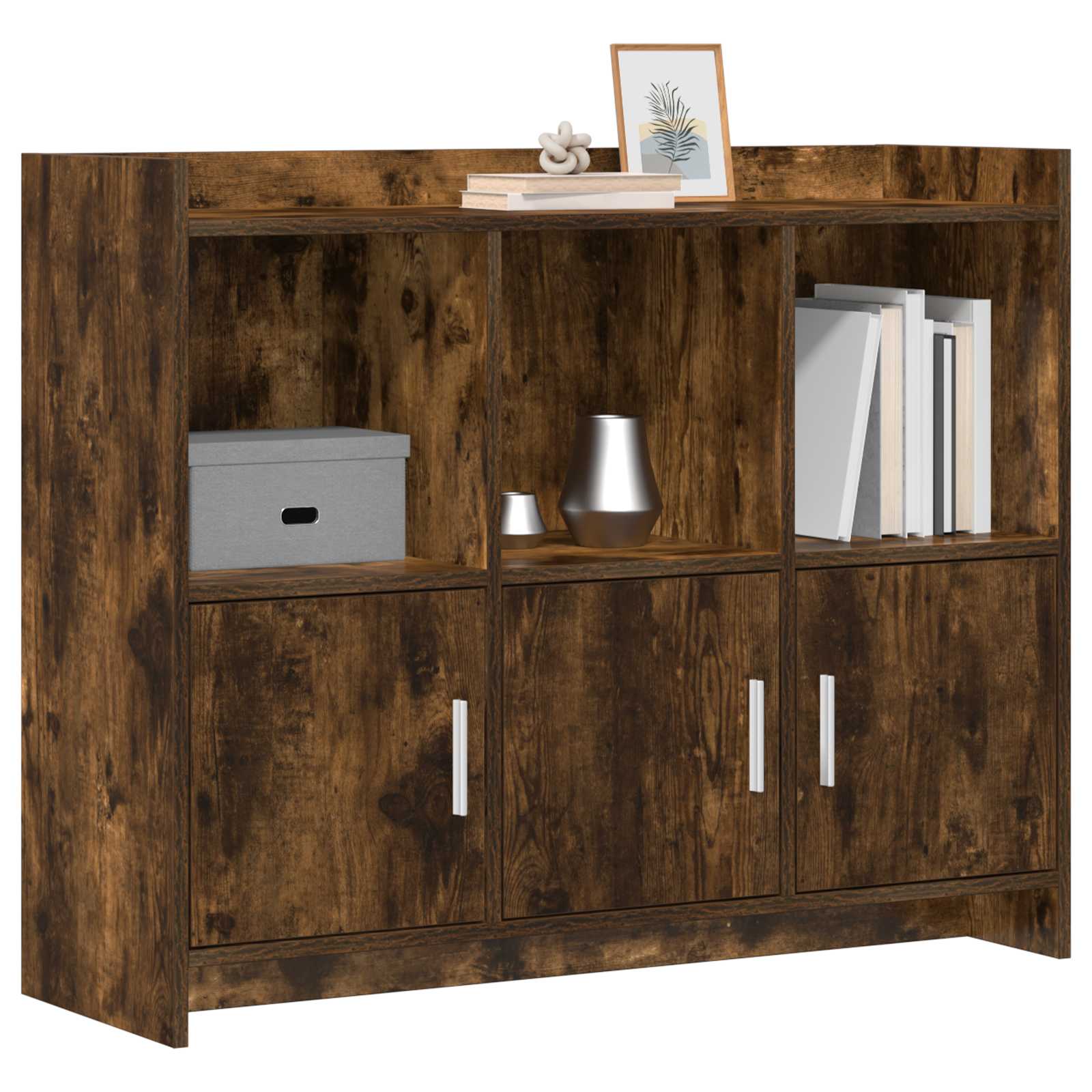 Buffet Chêne fumé 98,5 x 33 x 80 cm Bois d'ingénierie