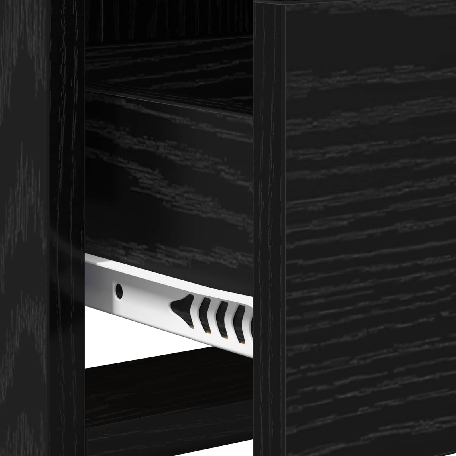 Meuble TV 71,5 x 33 x 47 cm Chêne noir Bois d'ingénierie