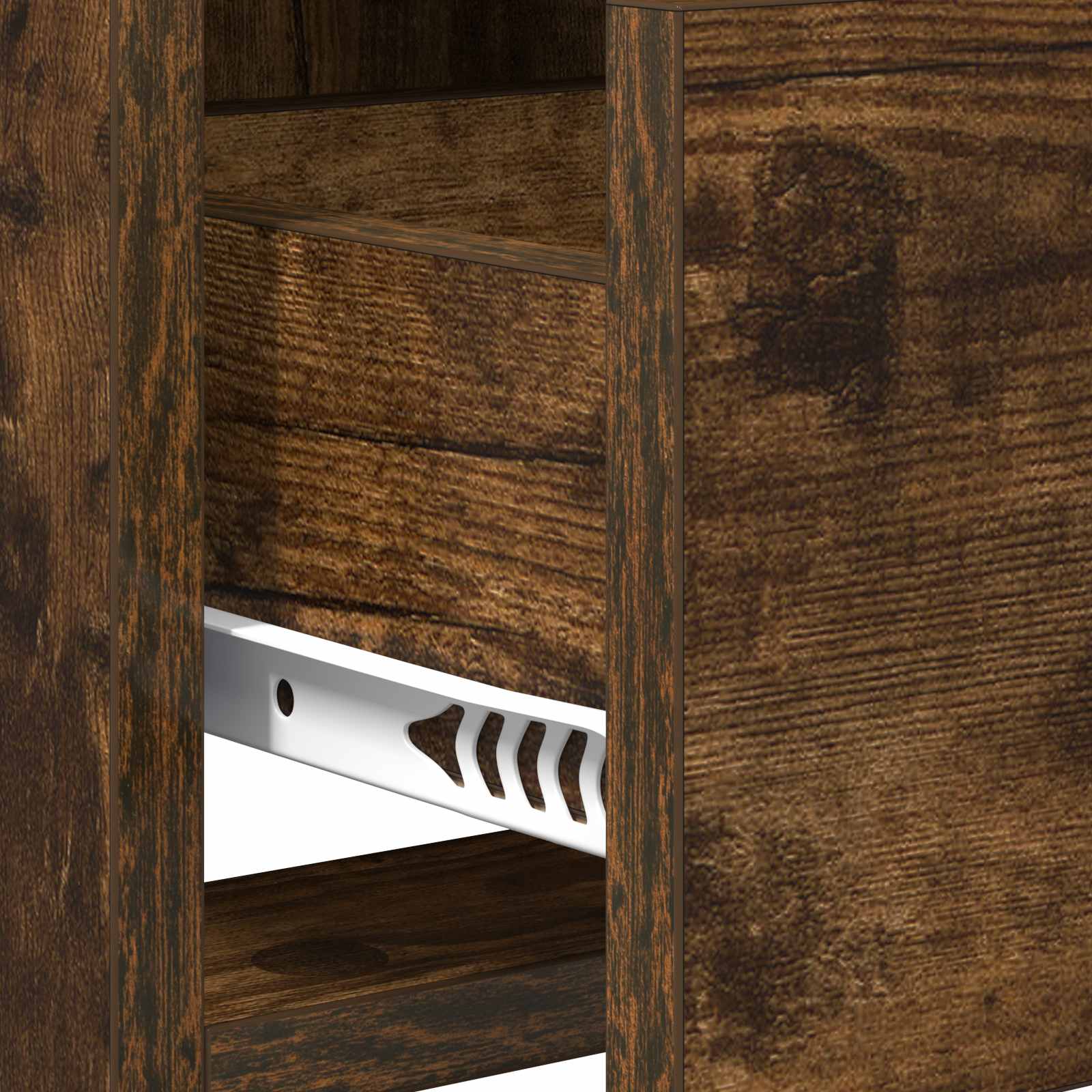Meuble TV 71,5 x 33 x 47 cm Chêne fumé Bois d'ingénierie