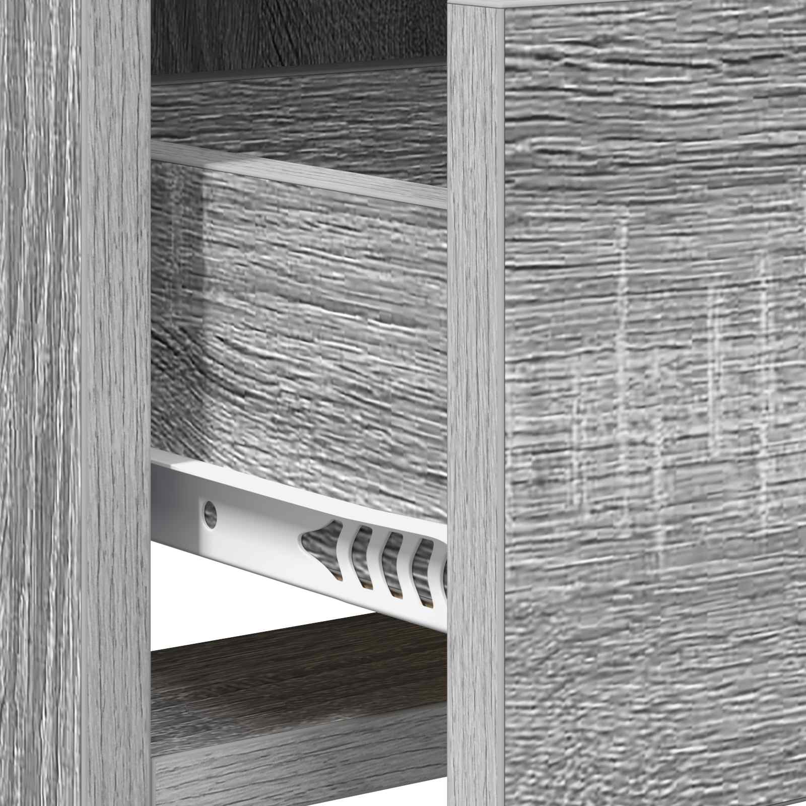 Meuble TV 71,5 x 33 x 47 cm Sonoma gris Bois d'ingénierie - XIOS