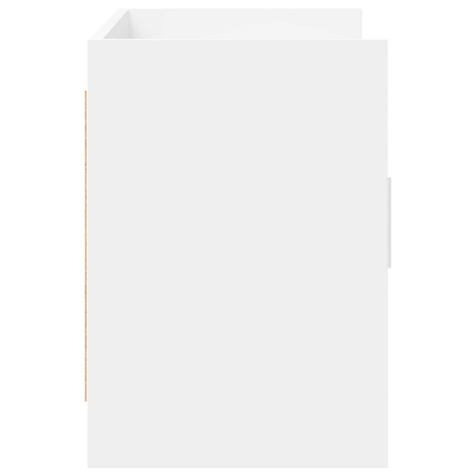 Meuble TV 102 x 33 x 47 cm Blanc Bois d'ingénierie
