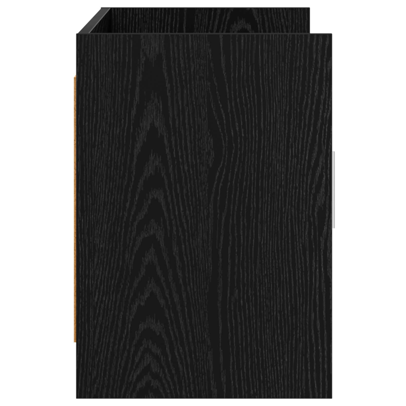 Meuble TV 102 x 33 x 47 cm Chêne noir Bois d'ingénierie