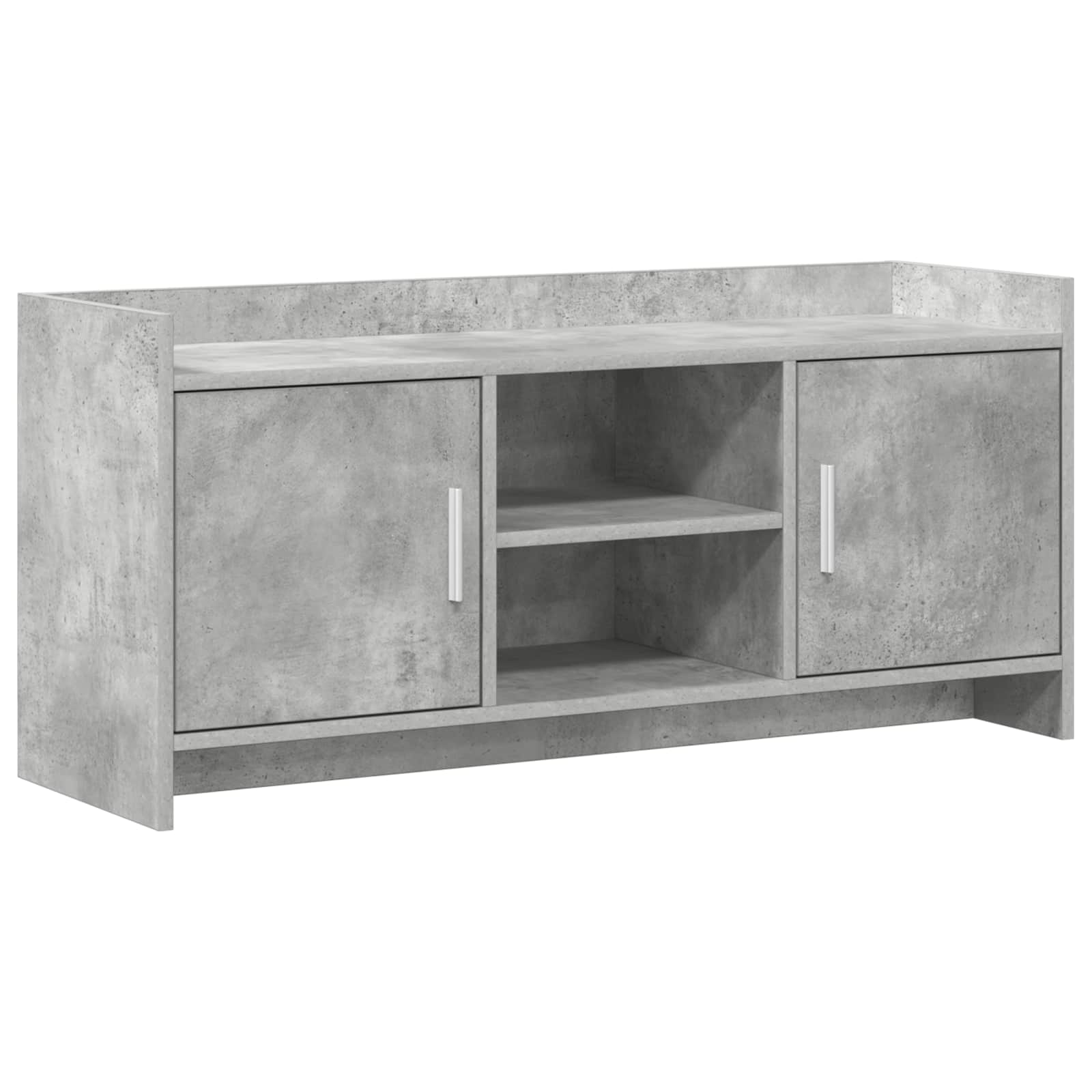 Meuble TV 102 x 33 x 47 cm Gris béton Bois d'ingénierie
