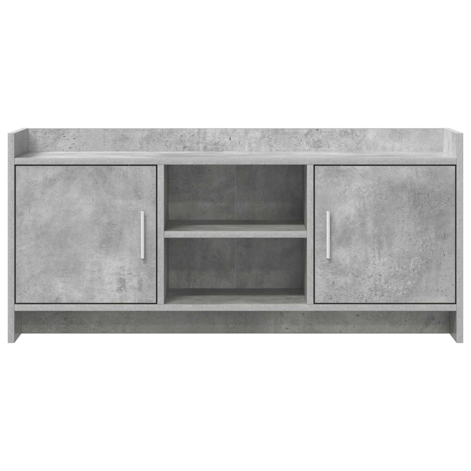 Meuble TV 102 x 33 x 47 cm Gris béton Bois d'ingénierie