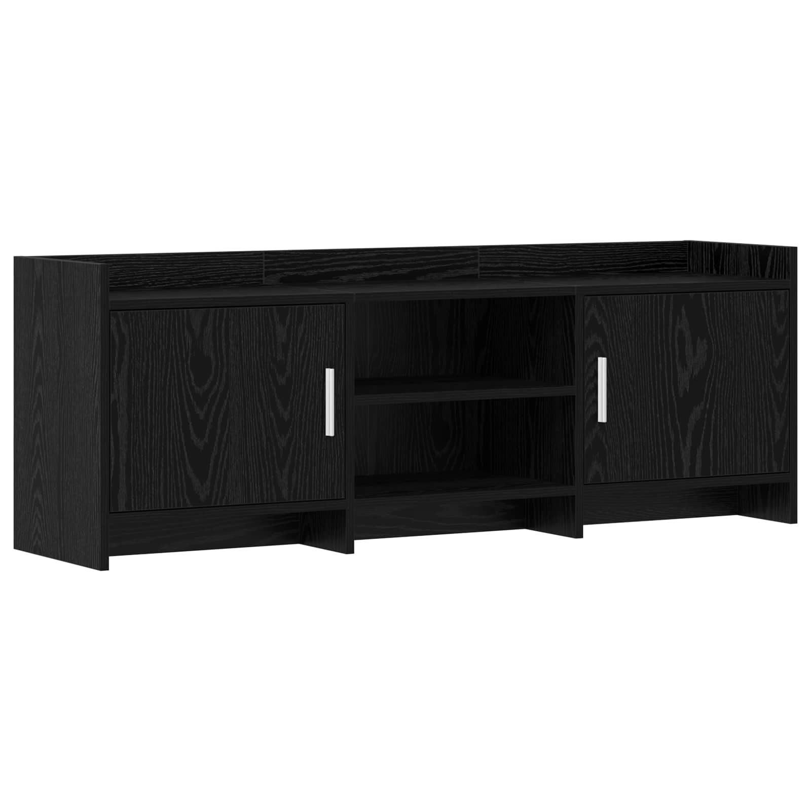 Meuble TV 130 x 33 x 47 cm Chêne noir Bois d'ingénierie