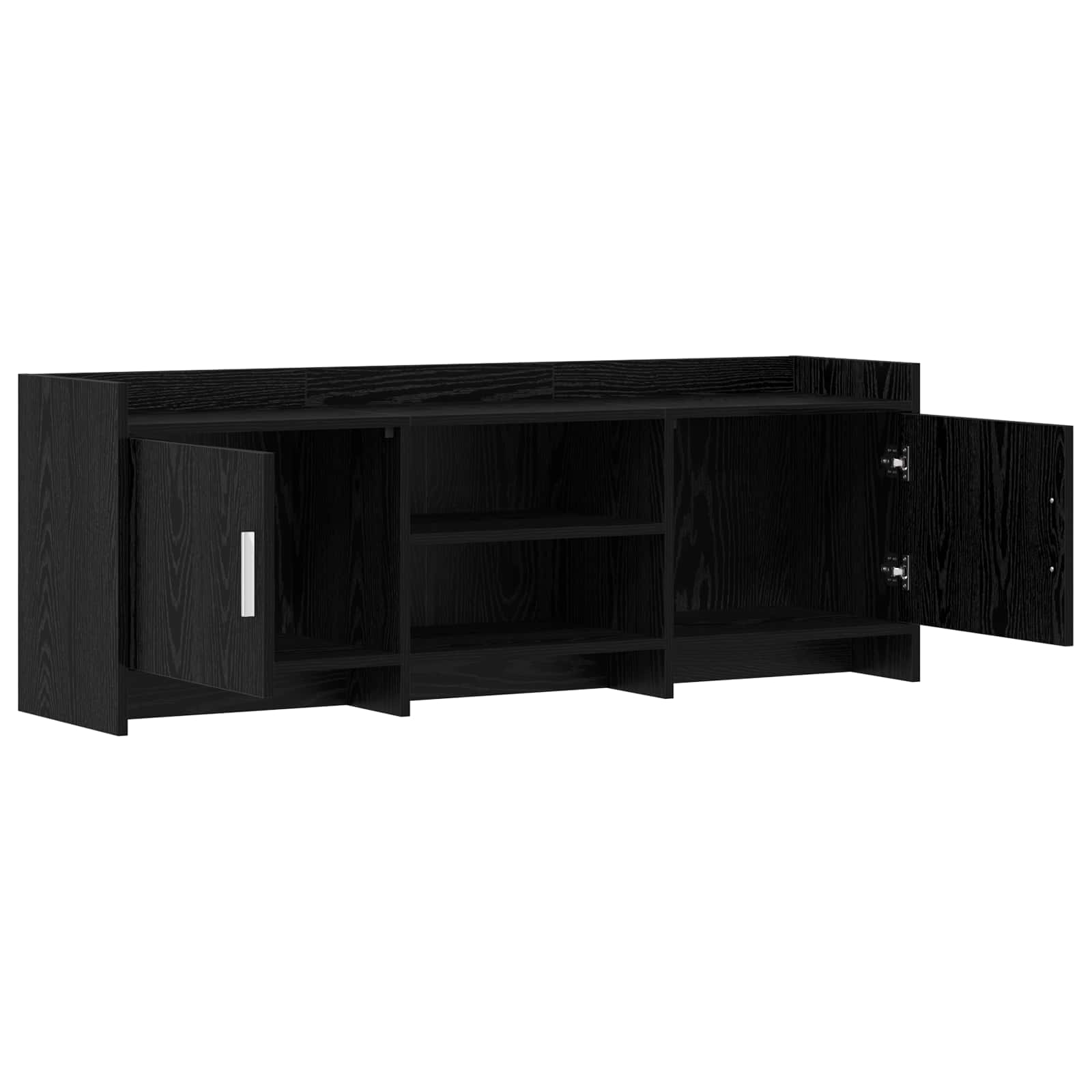 Meuble TV 130 x 33 x 47 cm Chêne noir Bois d'ingénierie