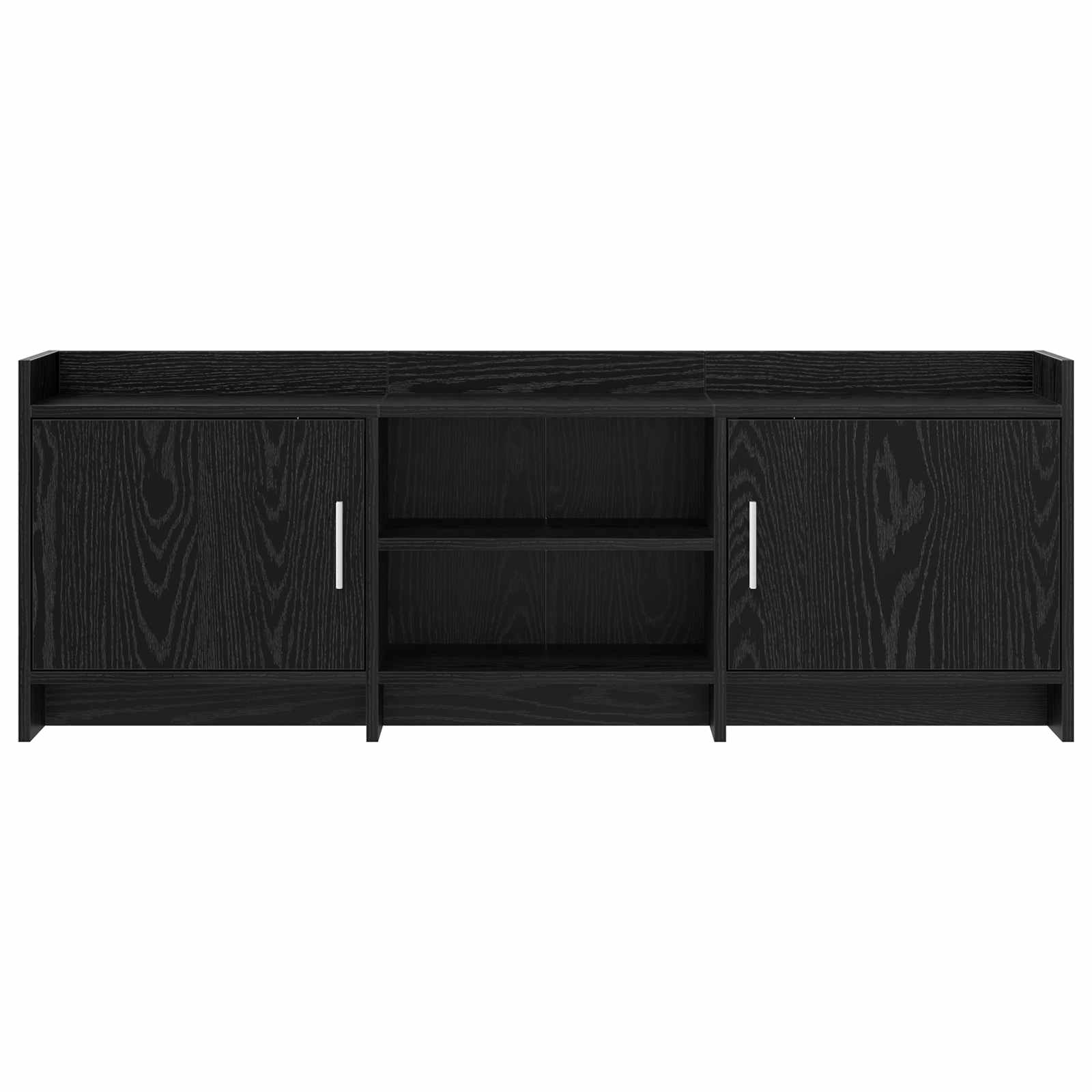 Meuble TV 130 x 33 x 47 cm Chêne noir Bois d'ingénierie