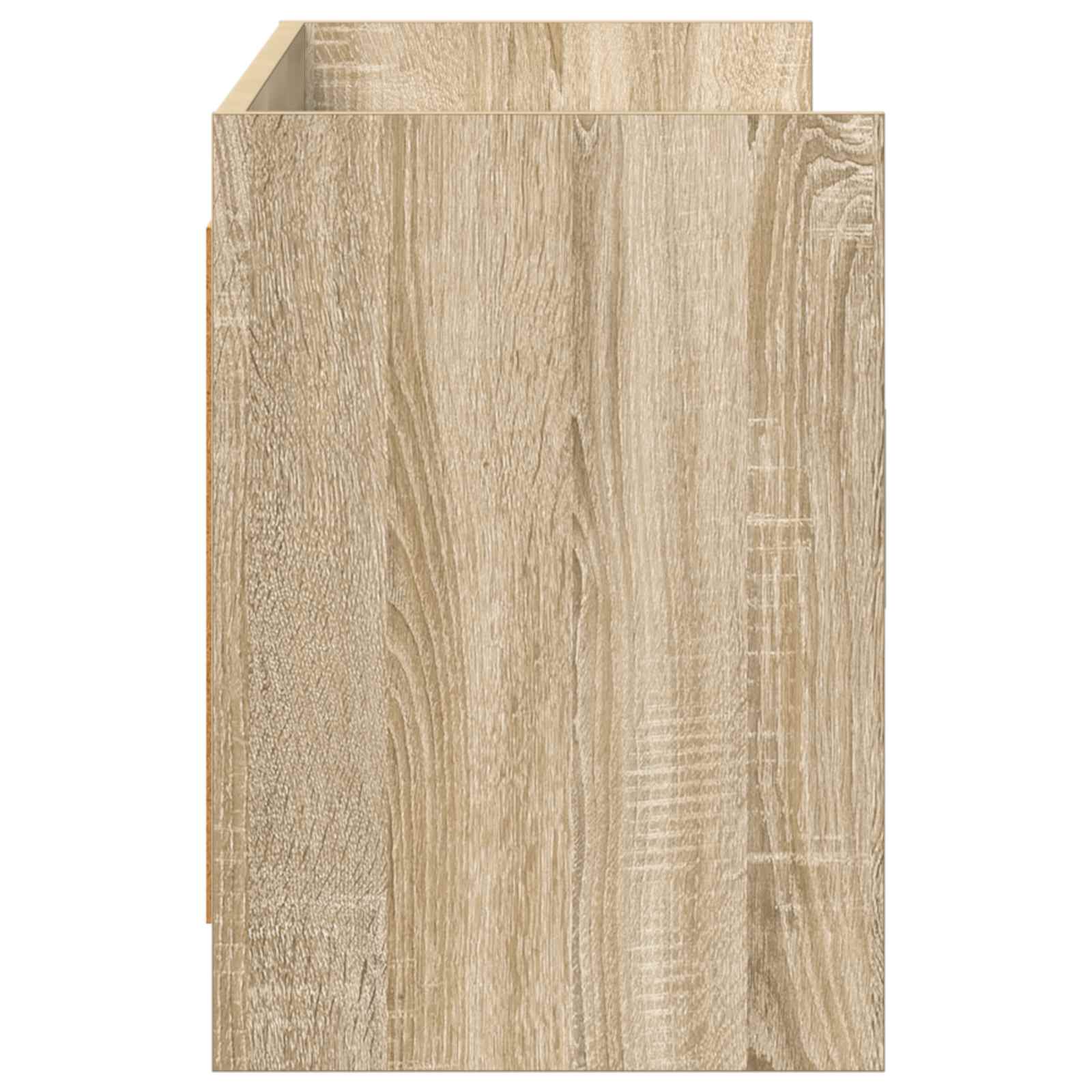 Meuble TV 130 x 33 x 47 cm Chêne Sonoma Bois d'ingénierie