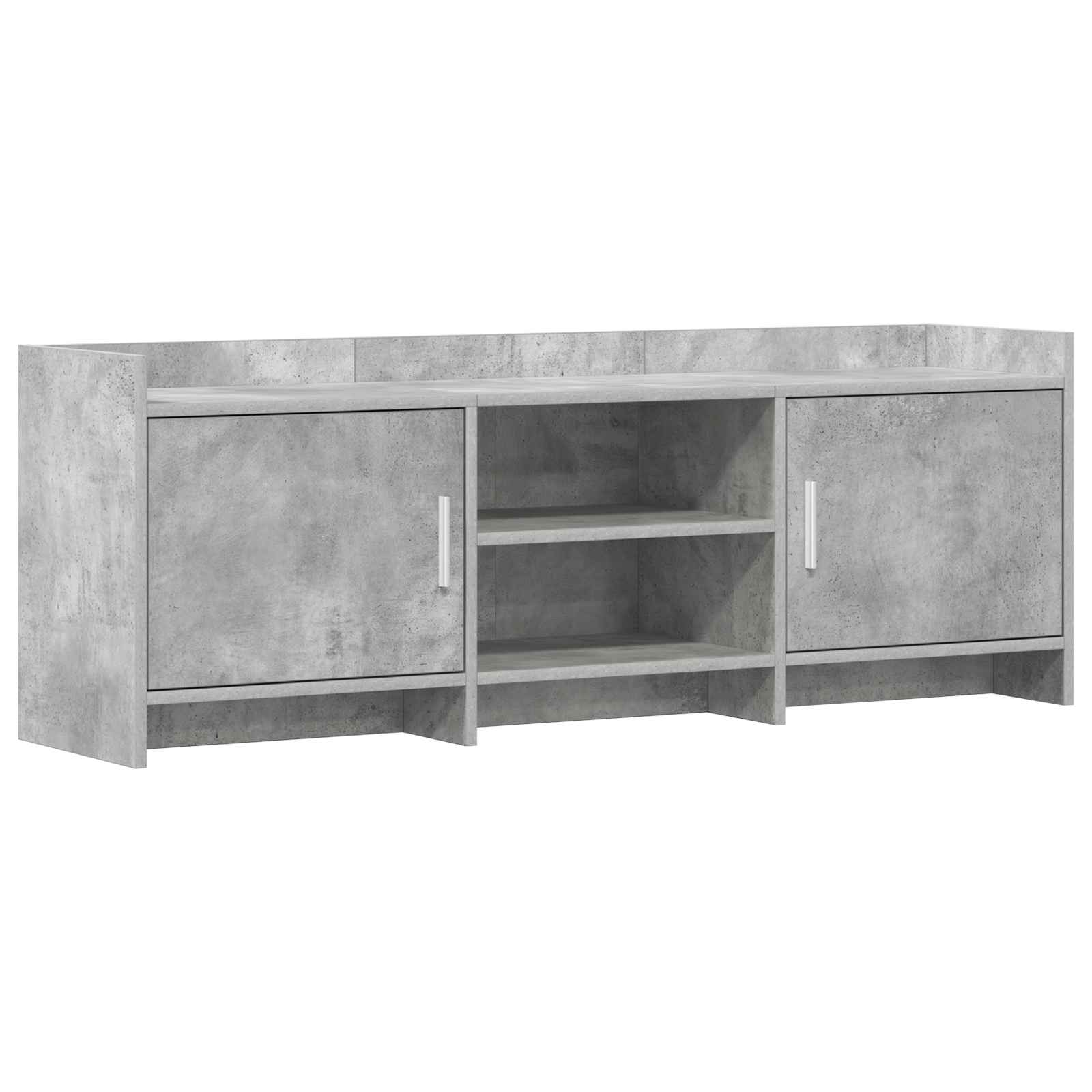 Meuble TV 130 x 33 x 47 cm Gris béton Bois d'ingénierie