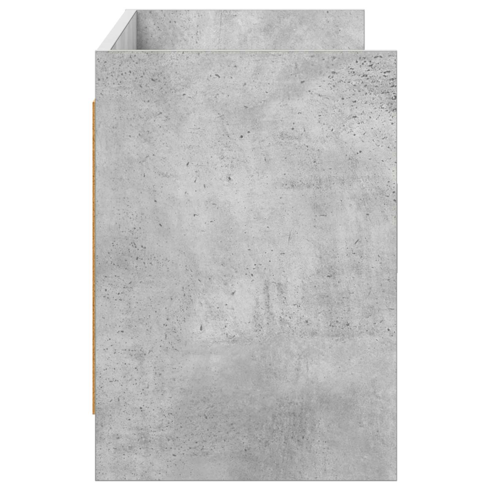 Meuble TV 130 x 33 x 47 cm Gris béton Bois d'ingénierie